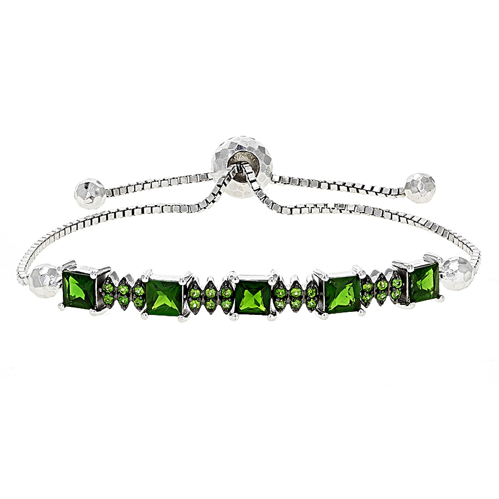 Sterling Silver Diopside Bracelet