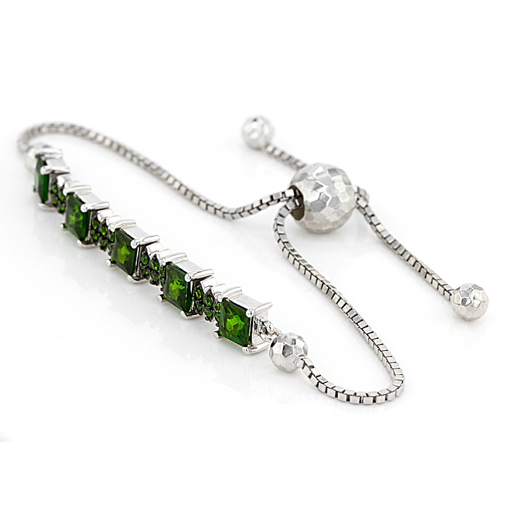 Sterling Silver Diopside Bracelet