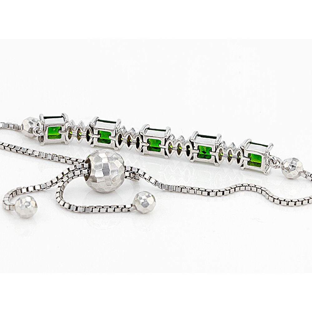 Sterling Silver Diopside Bracelet