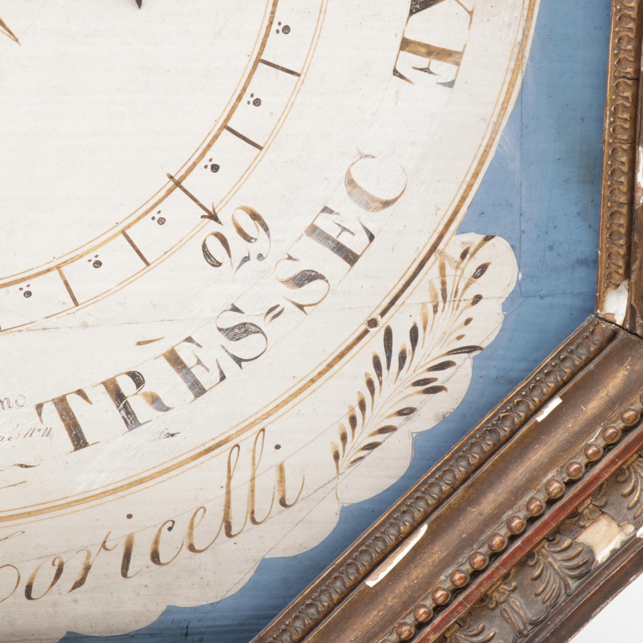 Antique French Barometer Wall Hanging