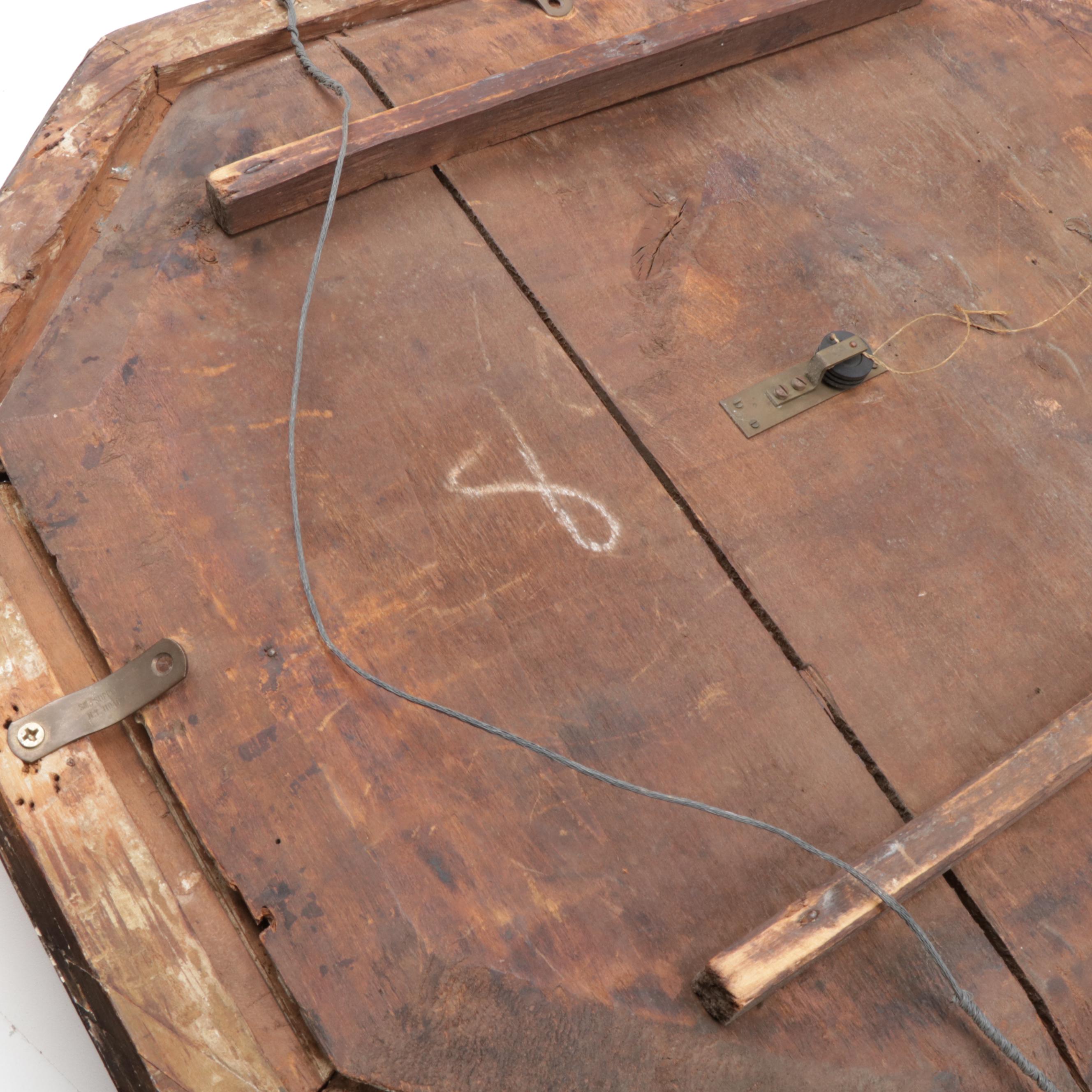 Antique French Barometer Wall Hanging