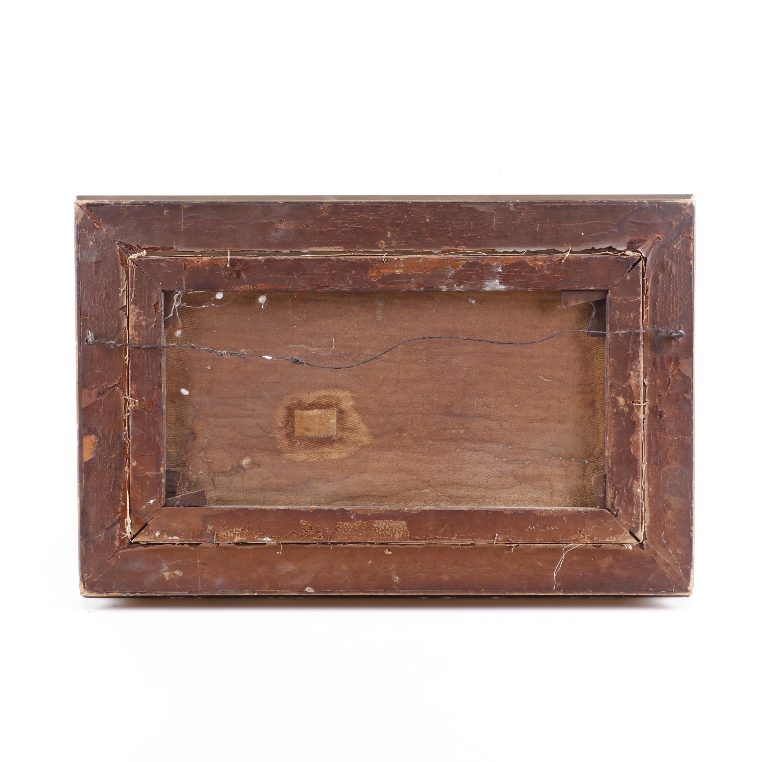 J. A. Maxfield Coastal Landscape Oil Painting, Late 19th Century