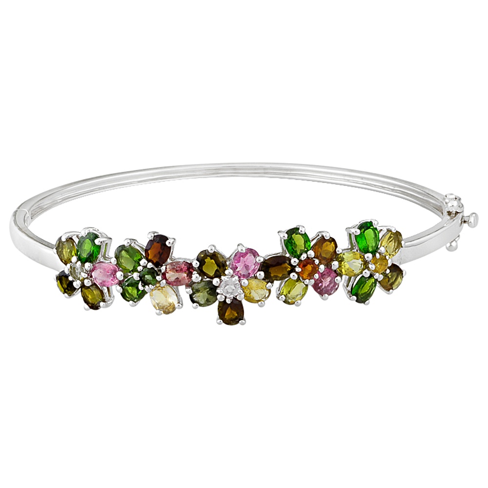 Sterling Silver Tourmaline Bracelet