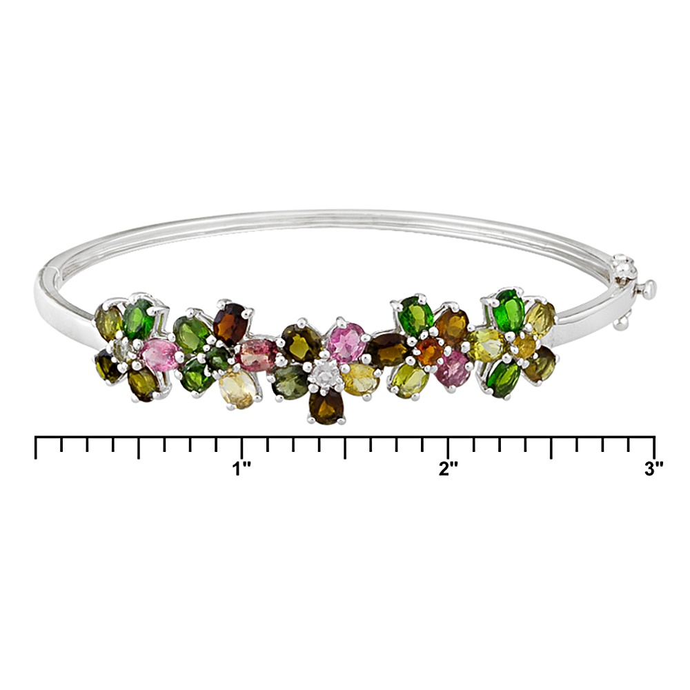 Sterling Silver Tourmaline Bracelet