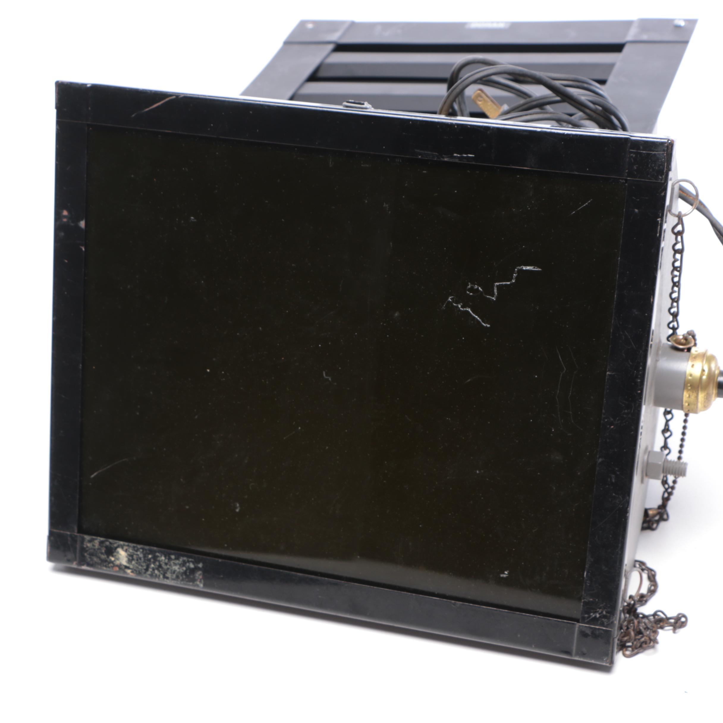 Kodak Darkroom Utility Safelight Lamp with Other Darkroom Accessories