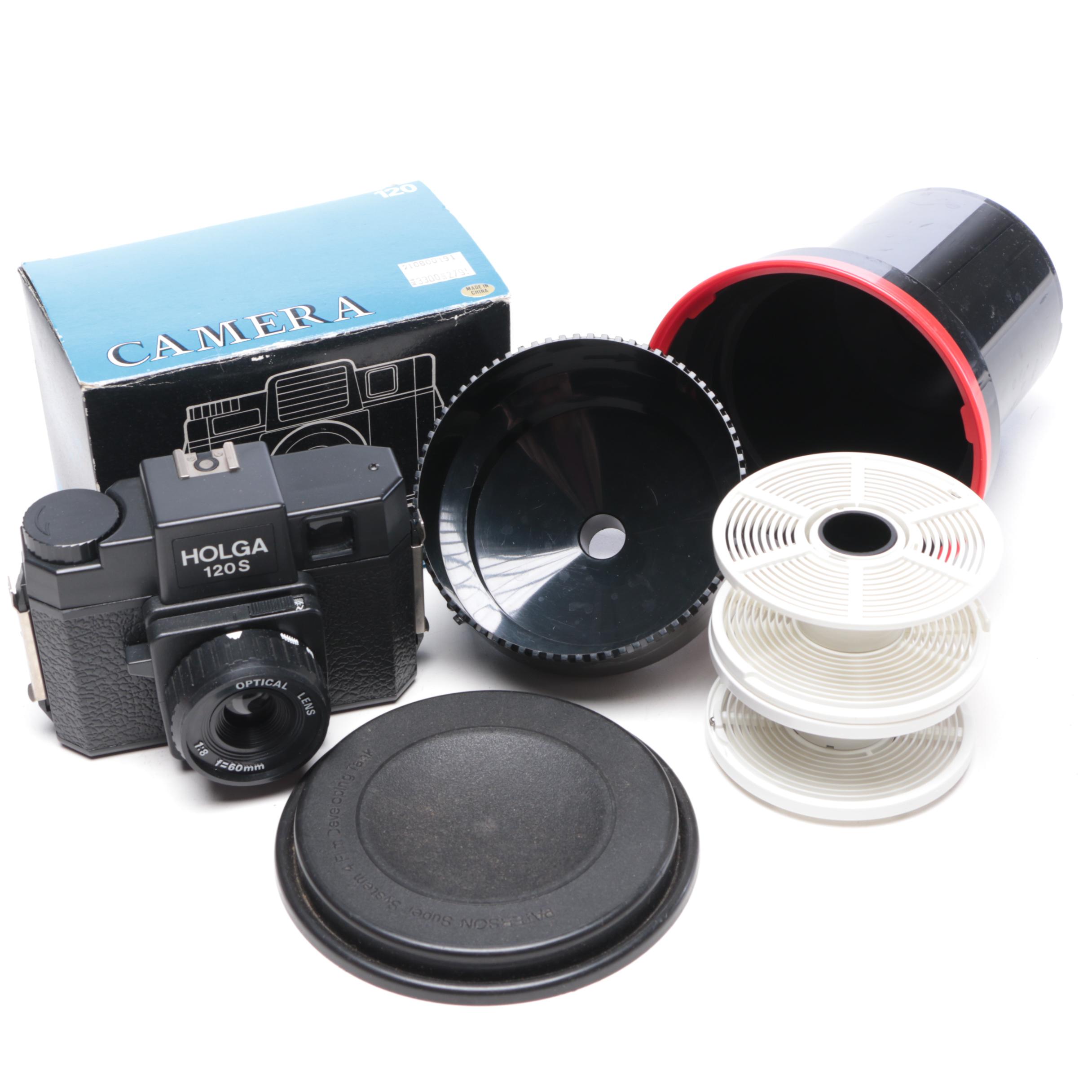 Kodak Darkroom Utility Safelight Lamp with Other Darkroom Accessories