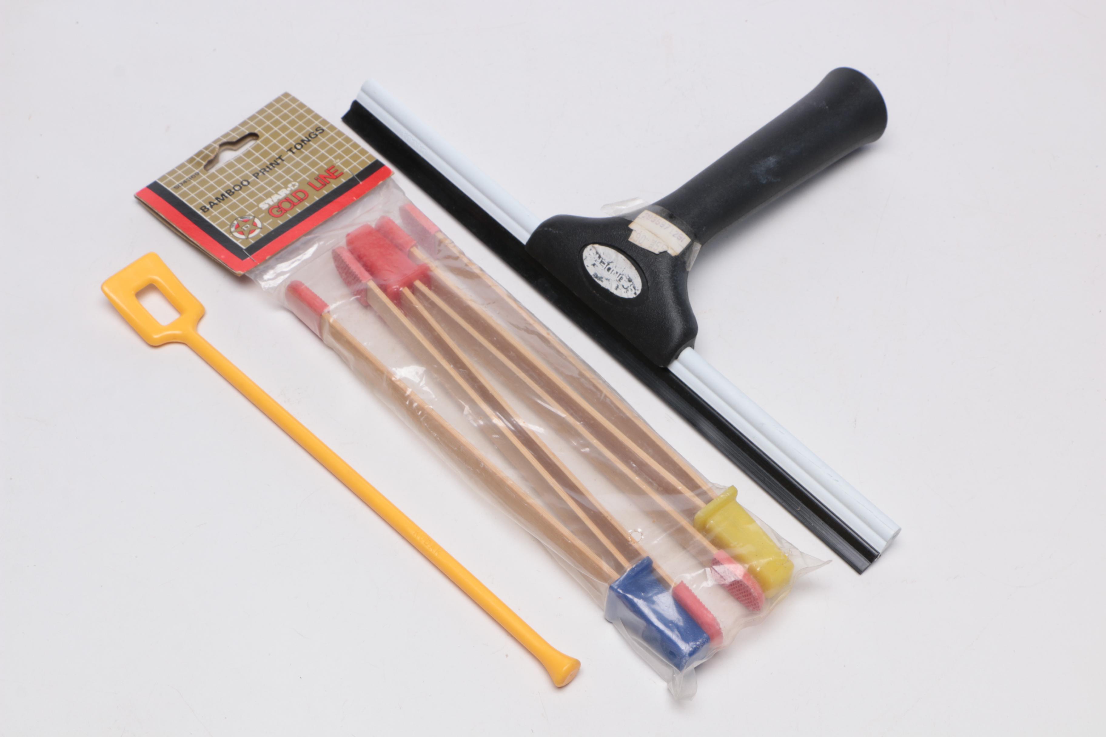 Kodak Darkroom Utility Safelight Lamp with Other Darkroom Accessories