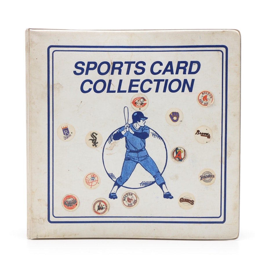 Topps Baseball Cards Housed in Vinyl Binder, 1960s and 1970s