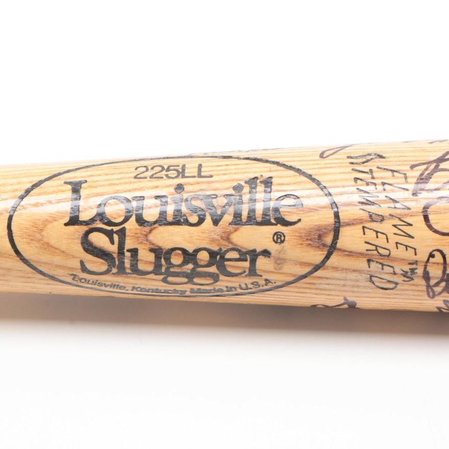 Cincinnati Reds Signed Louisville Slugger Bat, JSA Full Letter