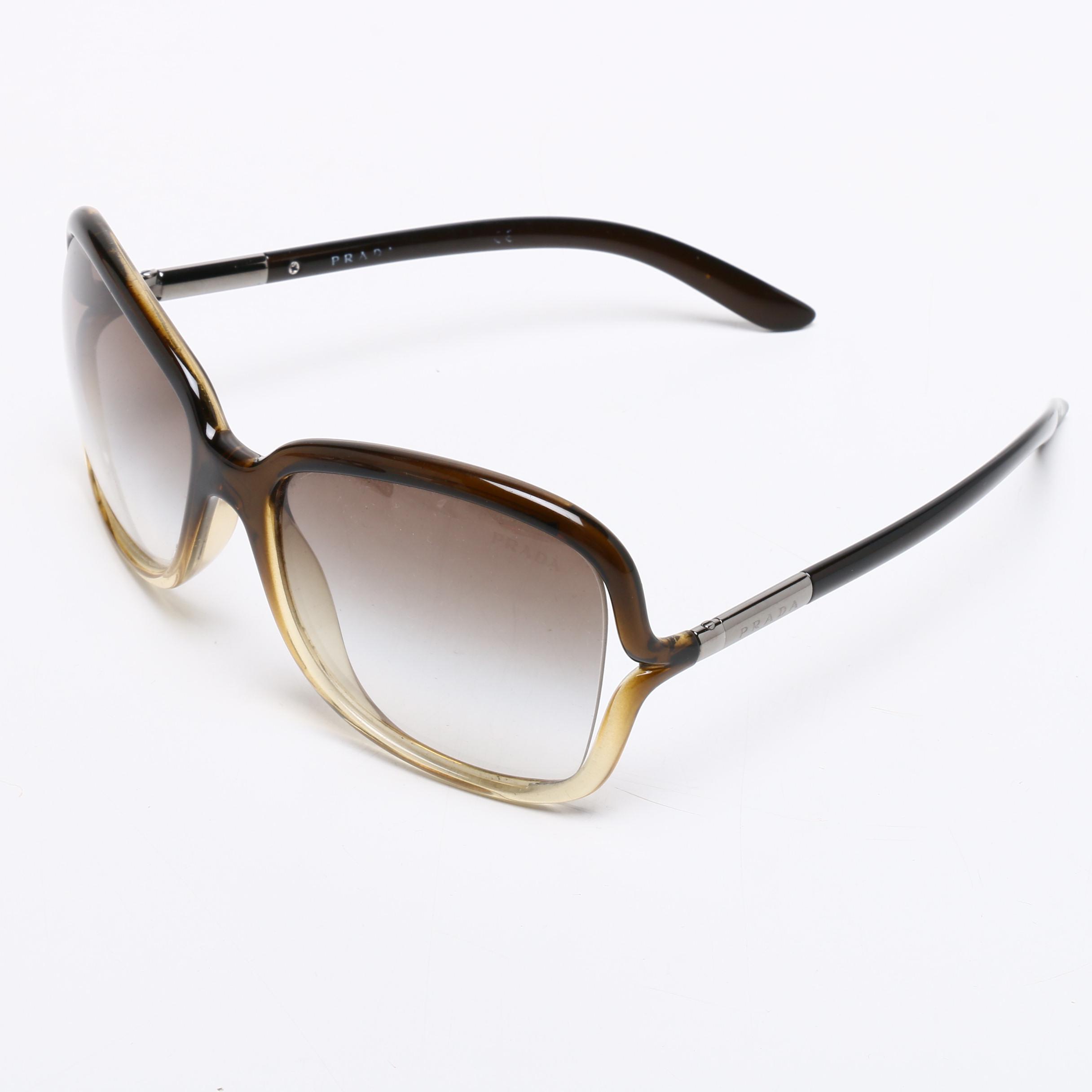 Prada and Diane von Furstenburg Butterfly Style Sunglasses with Prada Case