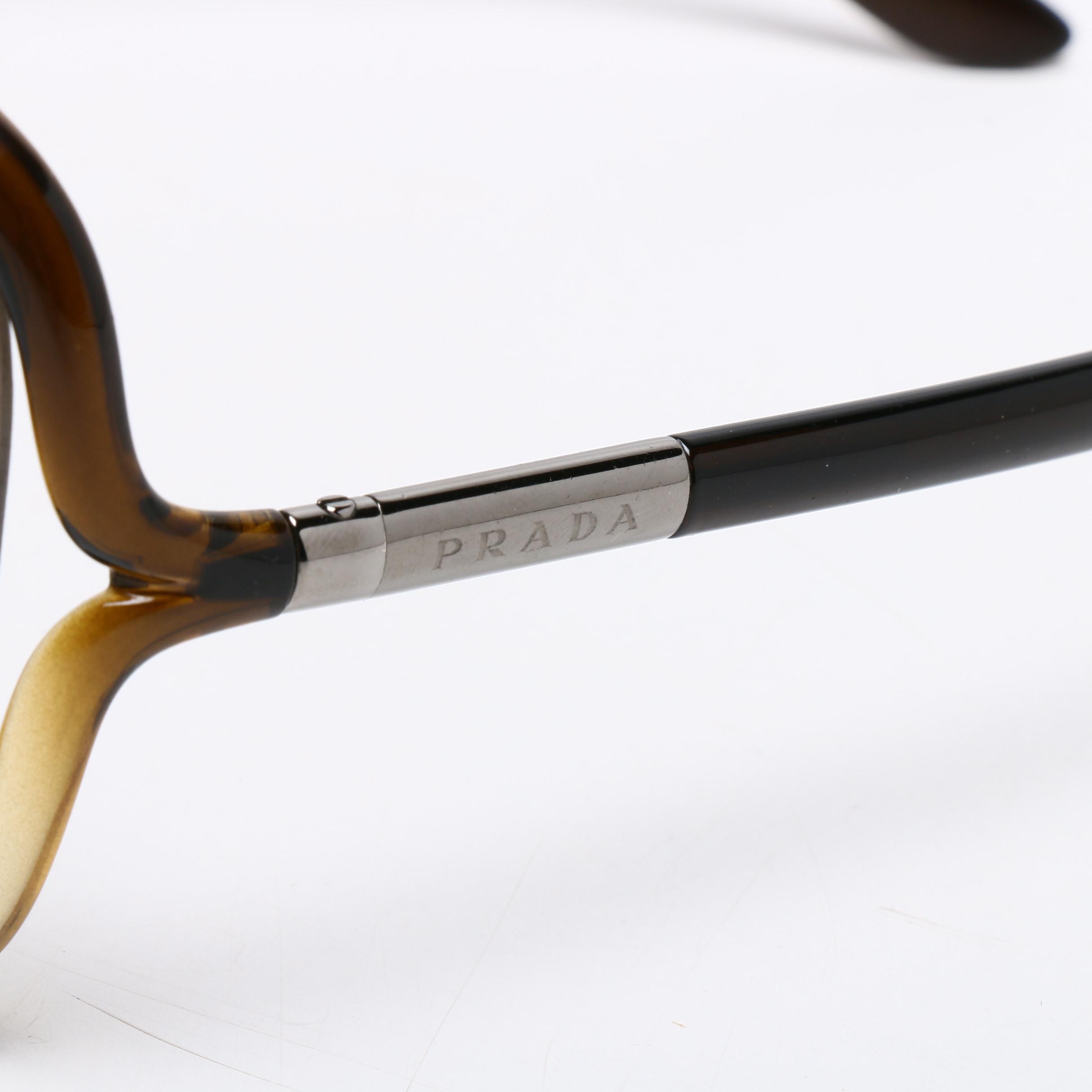 Prada and Diane von Furstenburg Butterfly Style Sunglasses with Prada Case