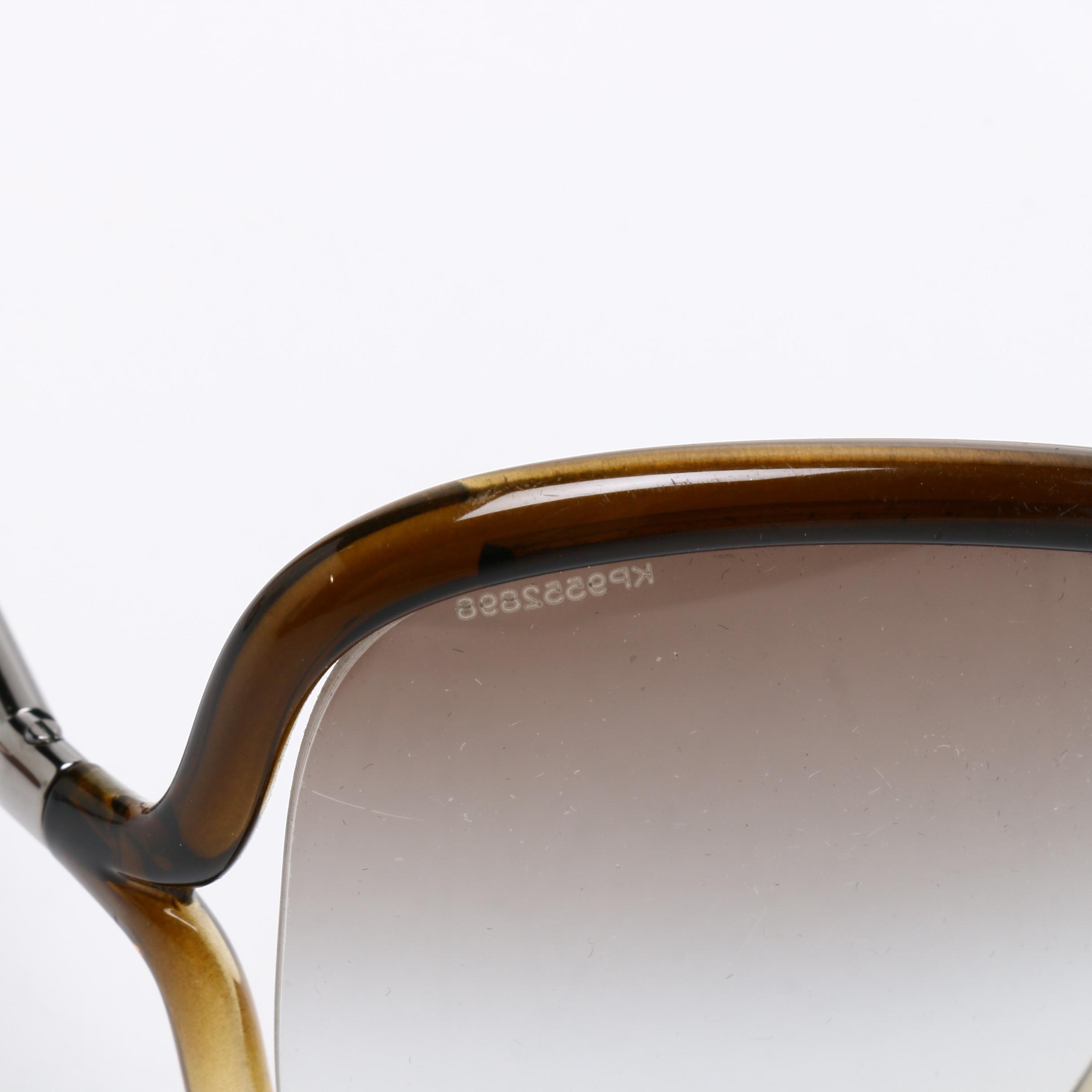 Prada and Diane von Furstenburg Butterfly Style Sunglasses with Prada Case