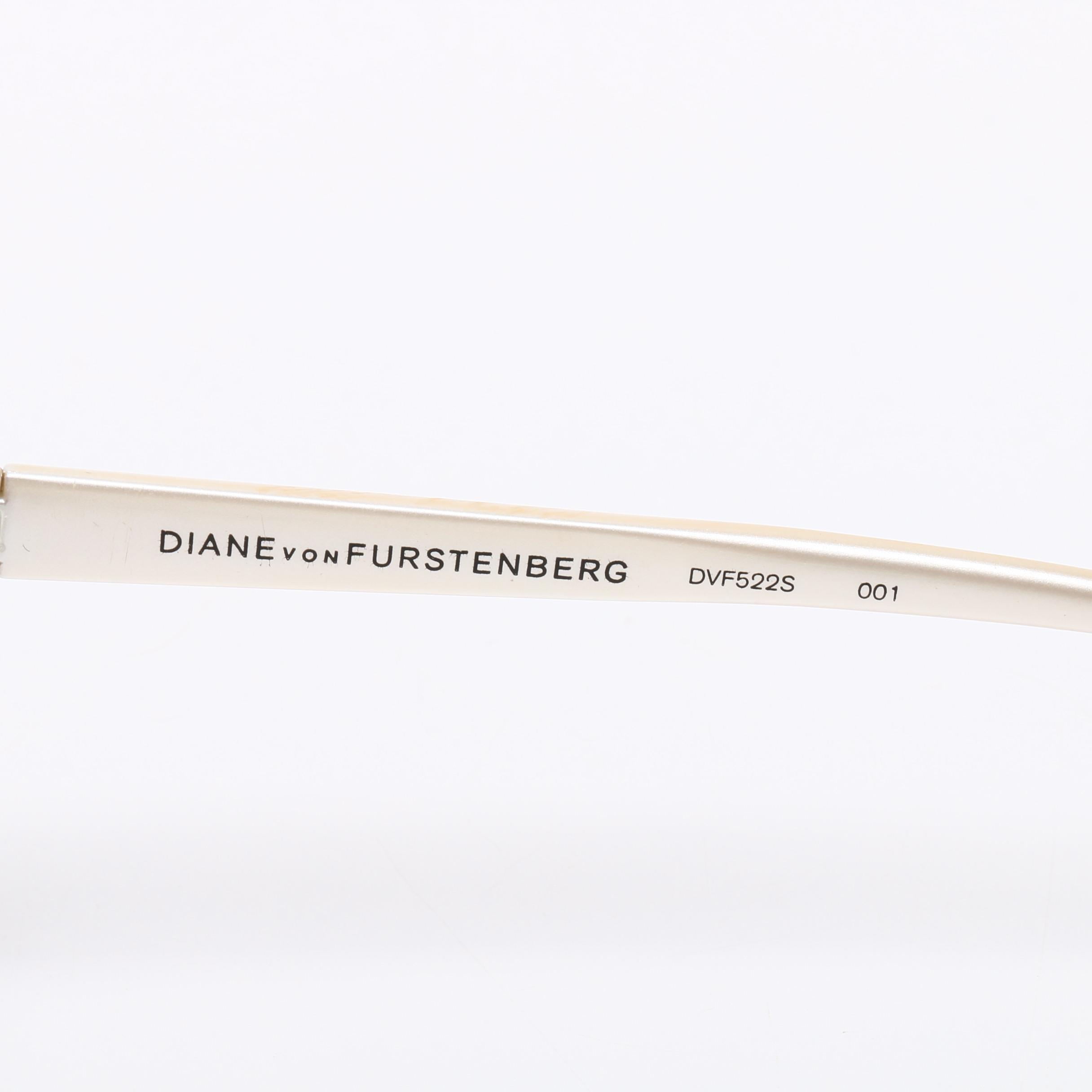 Prada and Diane von Furstenburg Butterfly Style Sunglasses with Prada Case