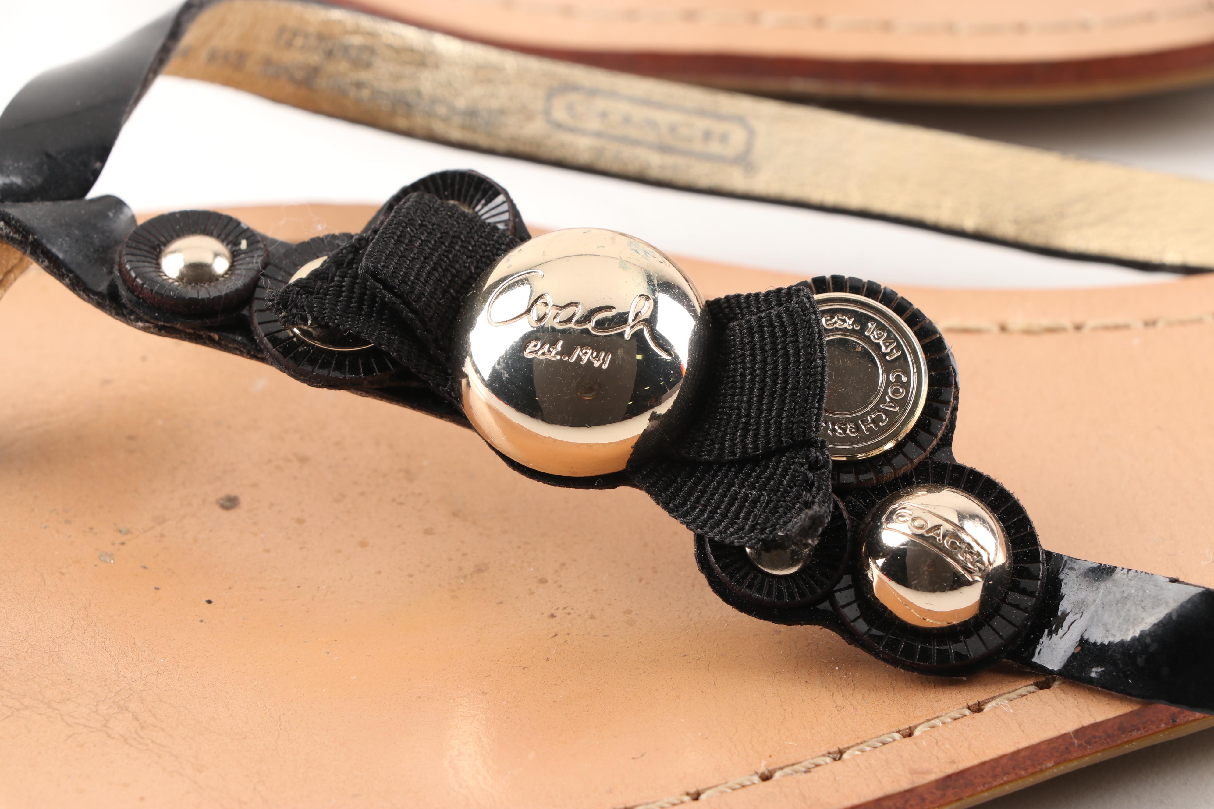 Tory Burch and Coach Thong Sandals