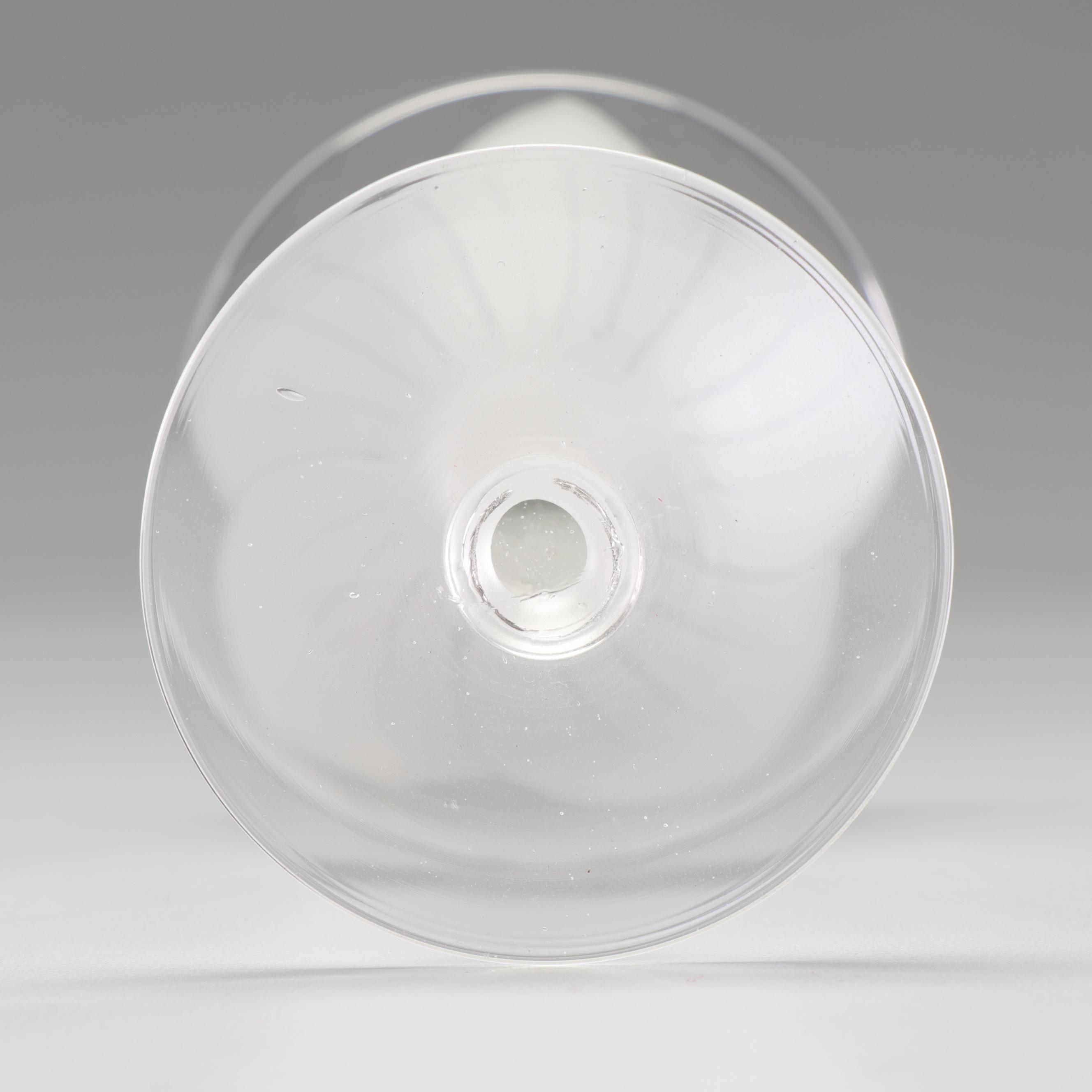 Frosted Floral Stem Mini Martini Glasses