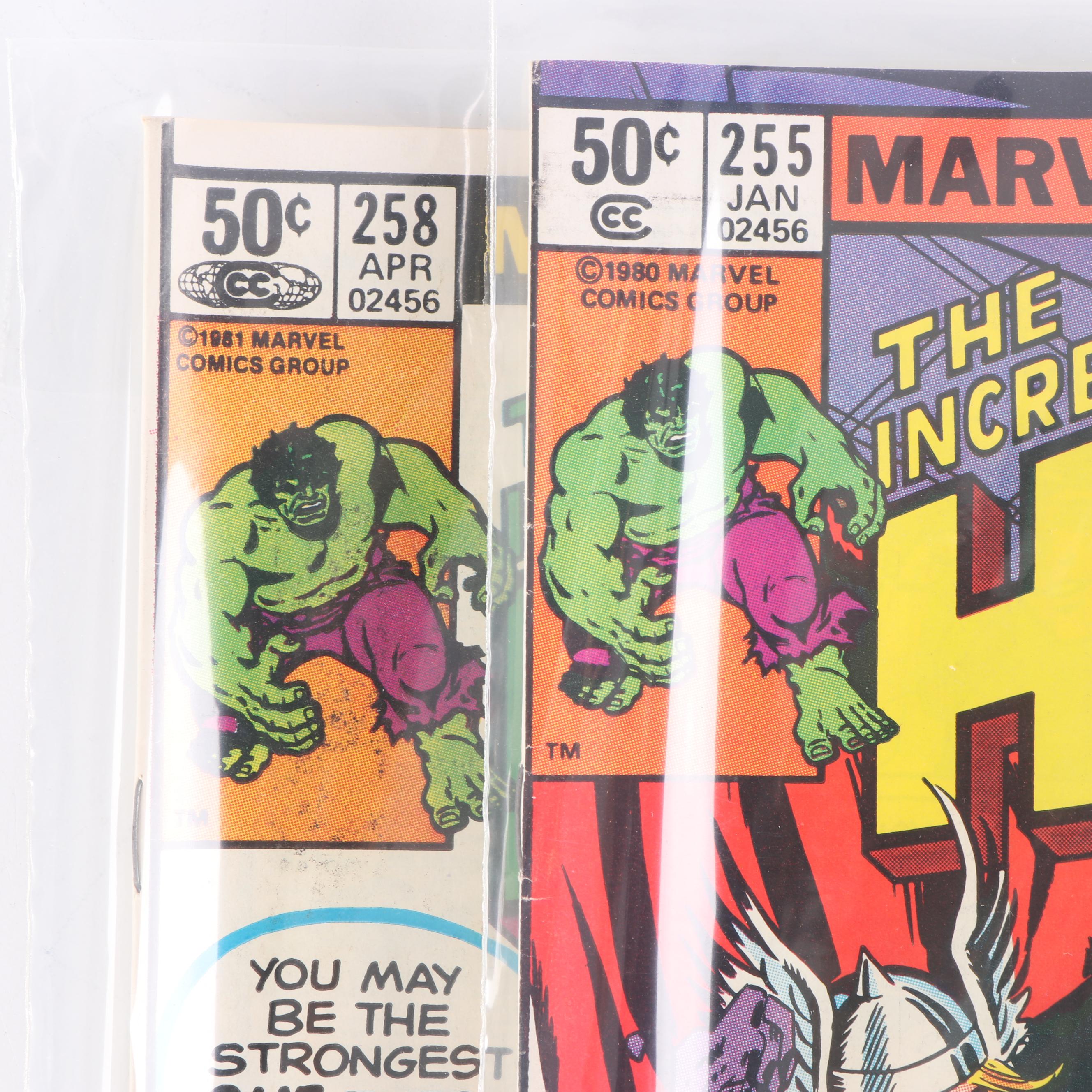Bronze Age "The Incredible Hulk" Comics including "Hulk vs. Thor"