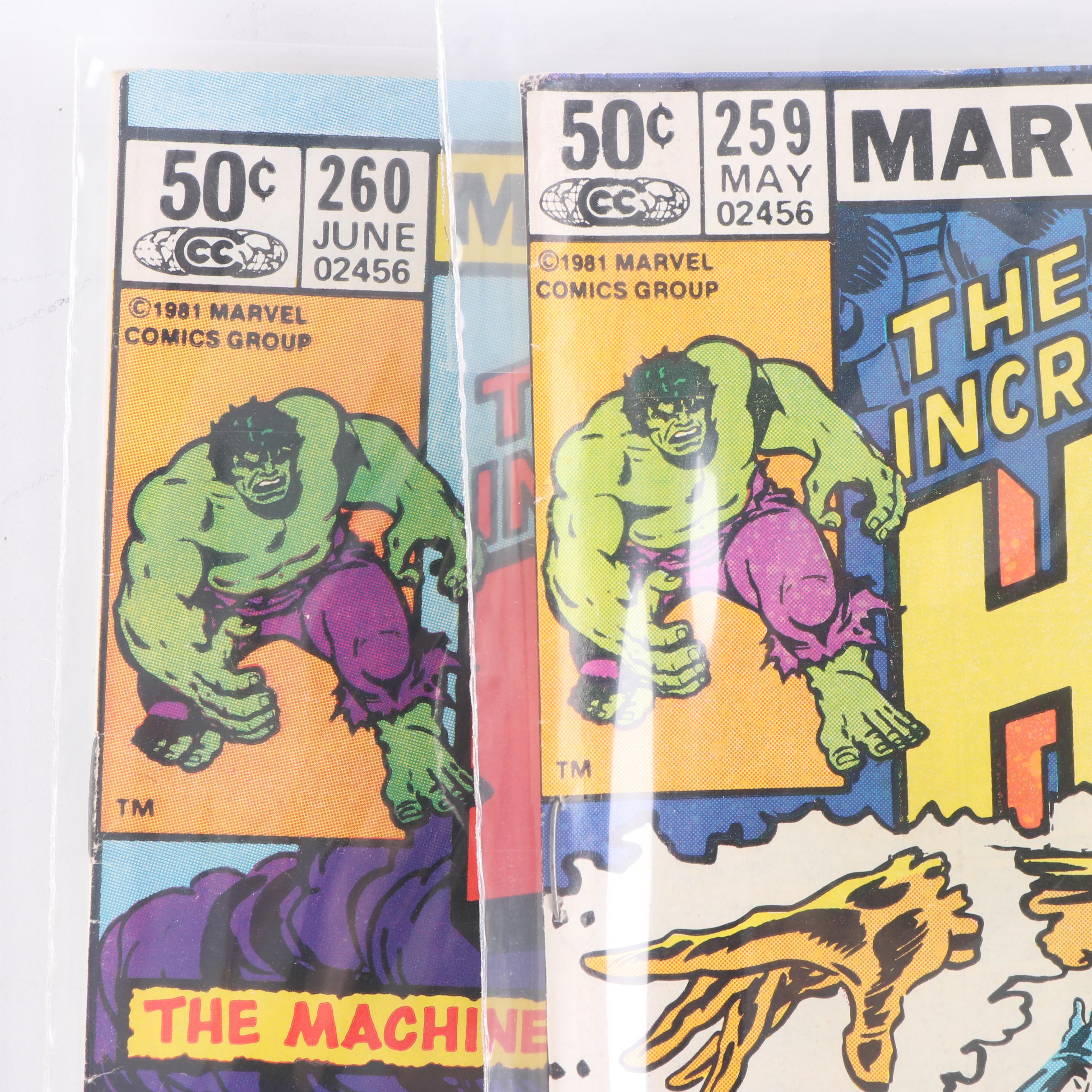 Bronze Age "The Incredible Hulk" Comics including "Hulk vs. Thor"