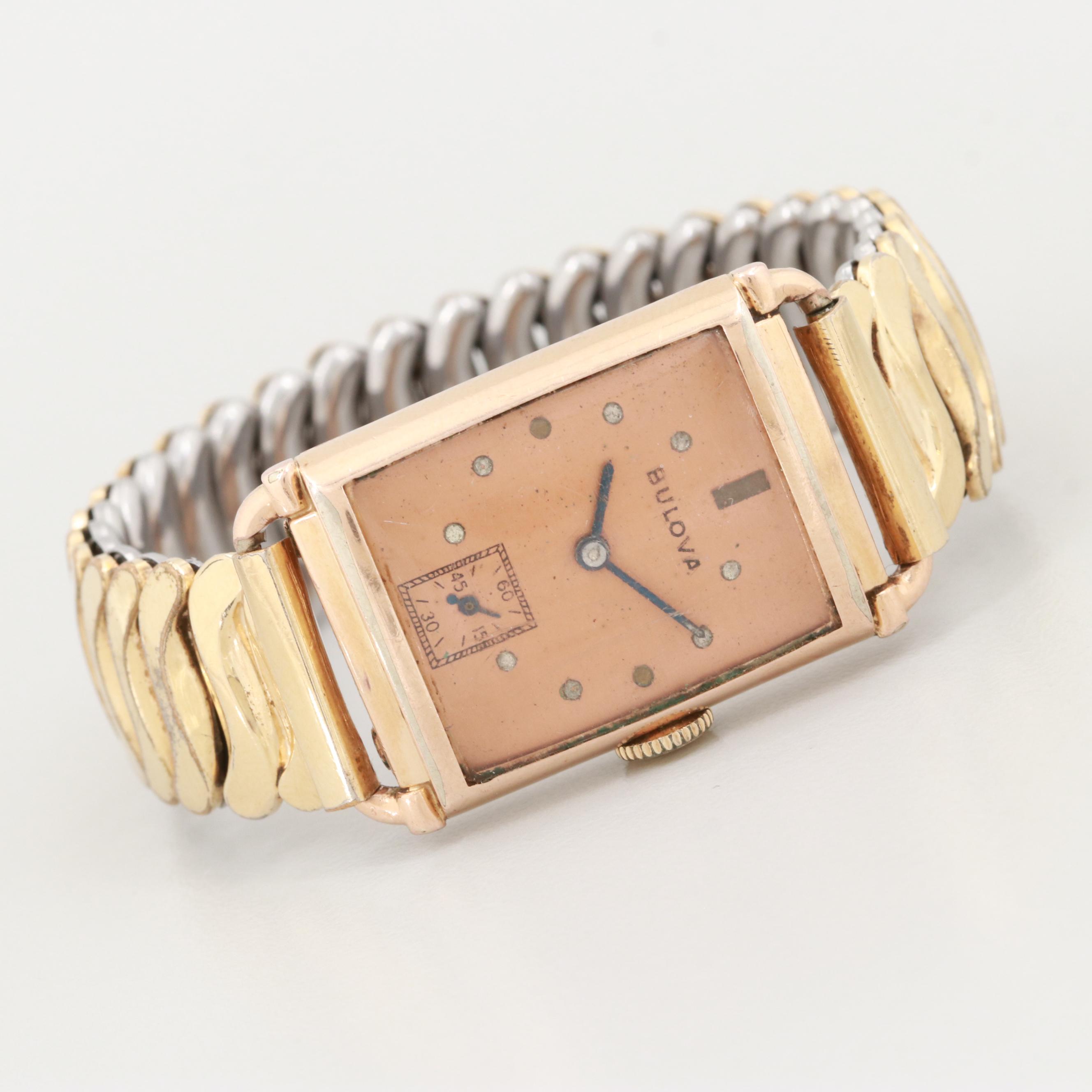 Bulova 14K Gold Filled and Vintage Elgin Stainless Steel Watches