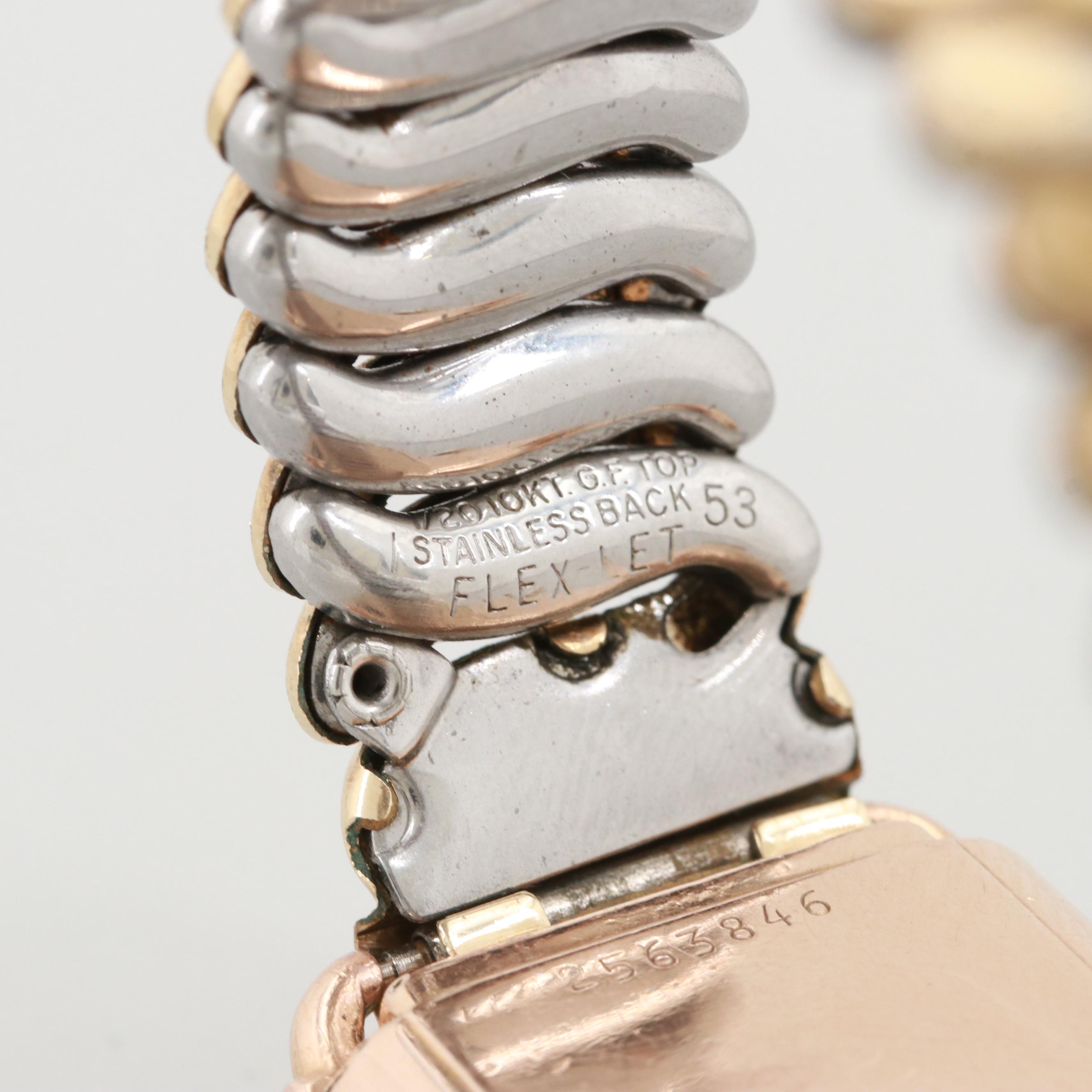 Bulova 14K Gold Filled and Vintage Elgin Stainless Steel Watches