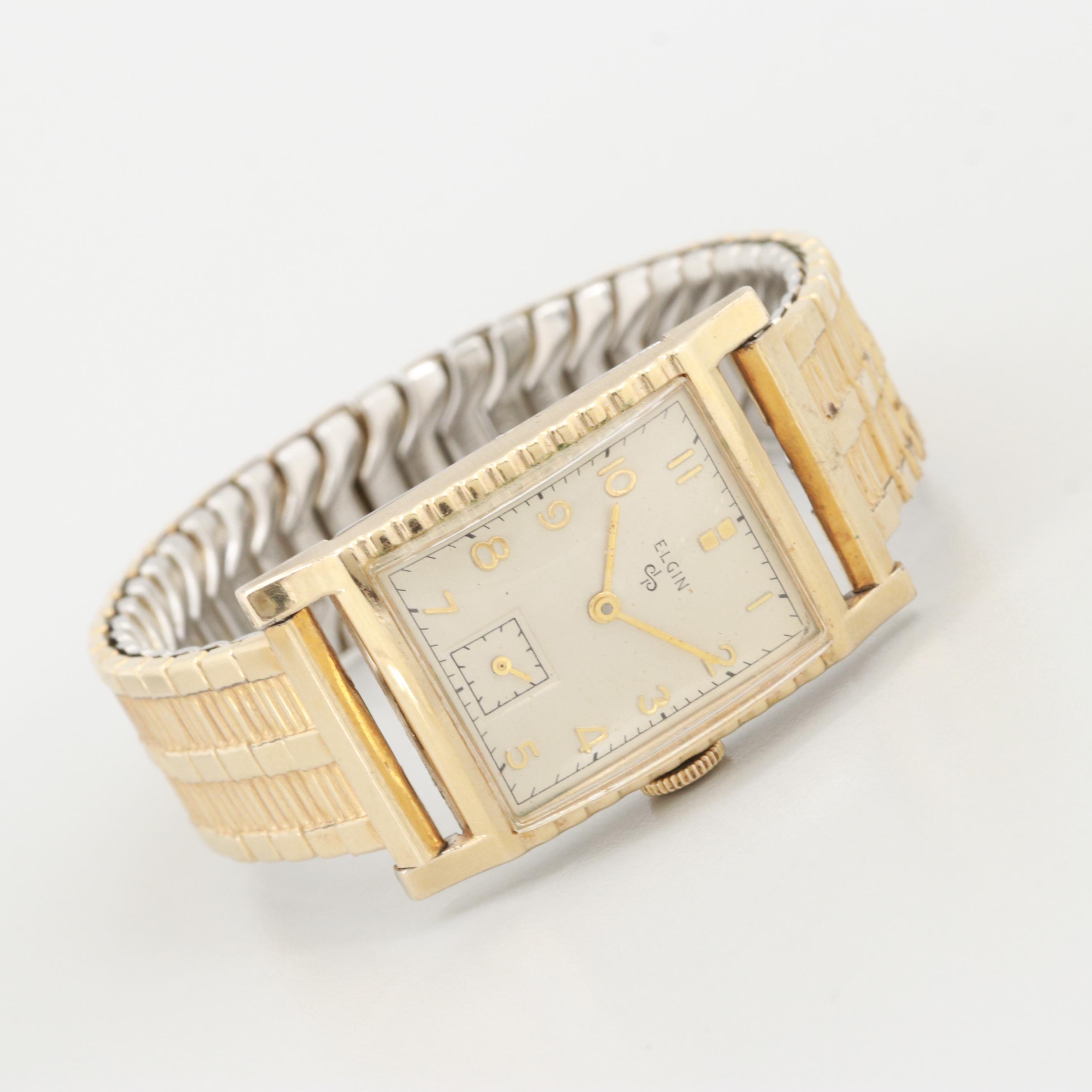 Bulova 14K Gold Filled and Vintage Elgin Stainless Steel Watches