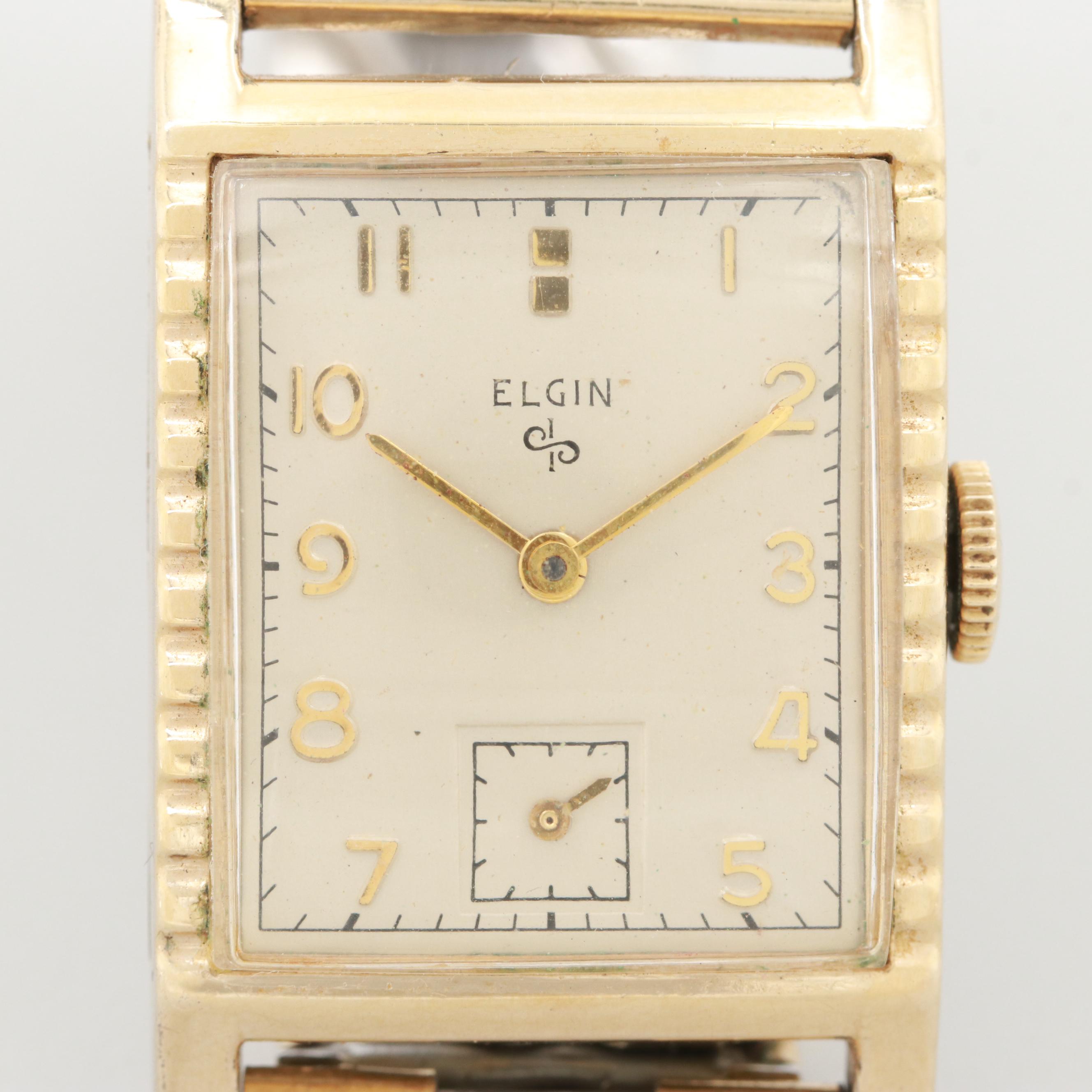 Bulova 14K Gold Filled and Vintage Elgin Stainless Steel Watches