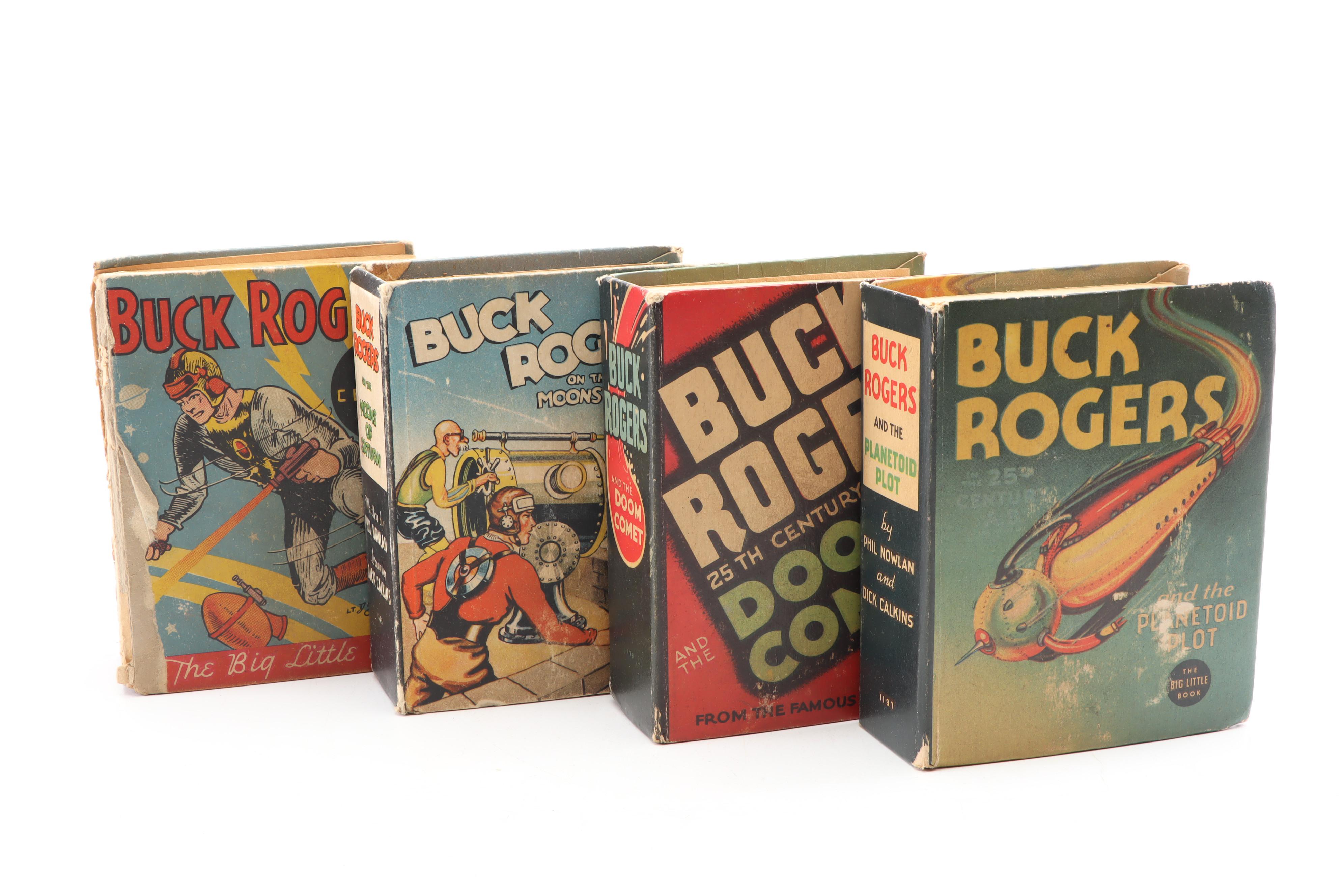 1930's Big Little Books, Rare 3 Color with Mickey Mouse, Buck Rogers Plus More