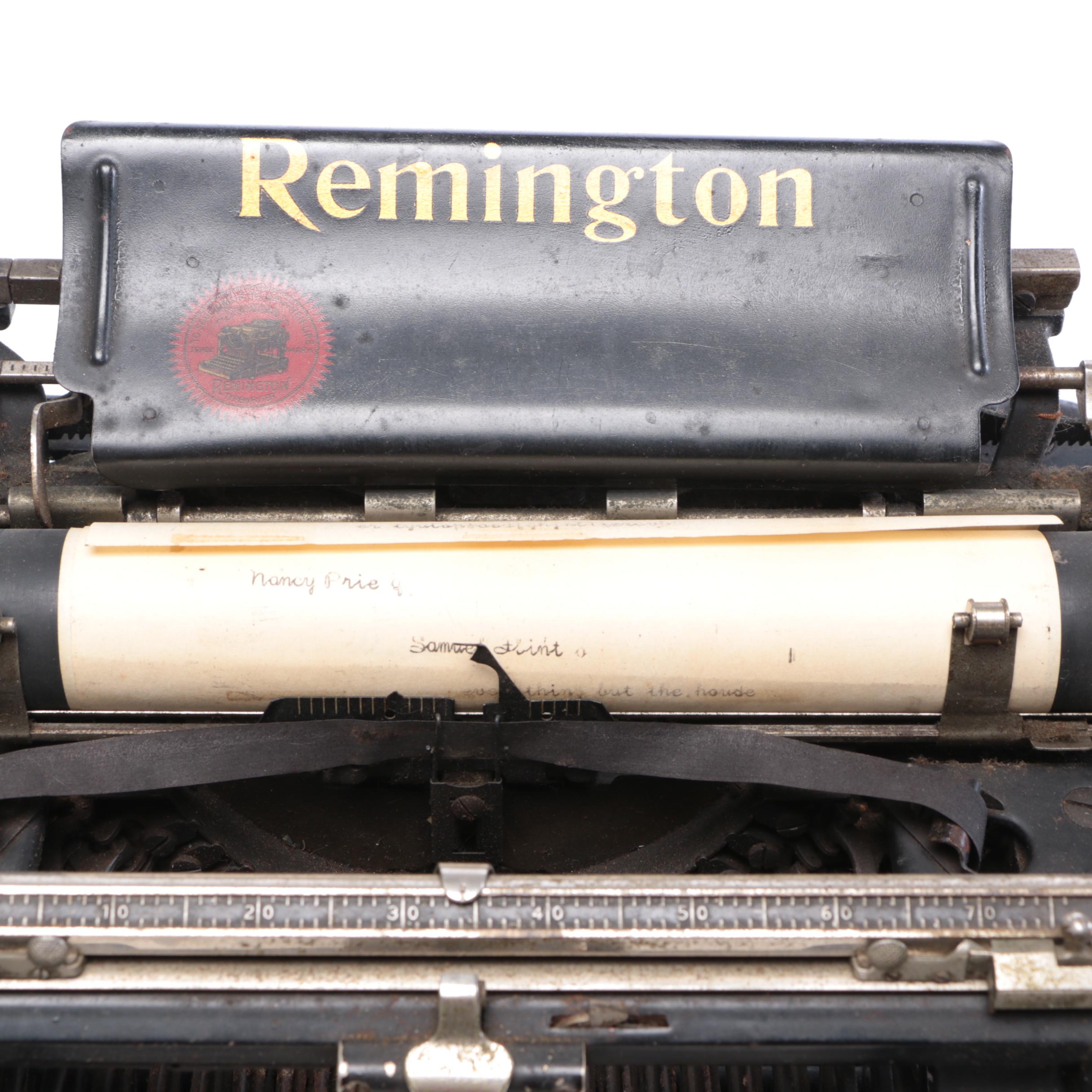 Remington Standard 10 Typewriter, Circa 1920s
