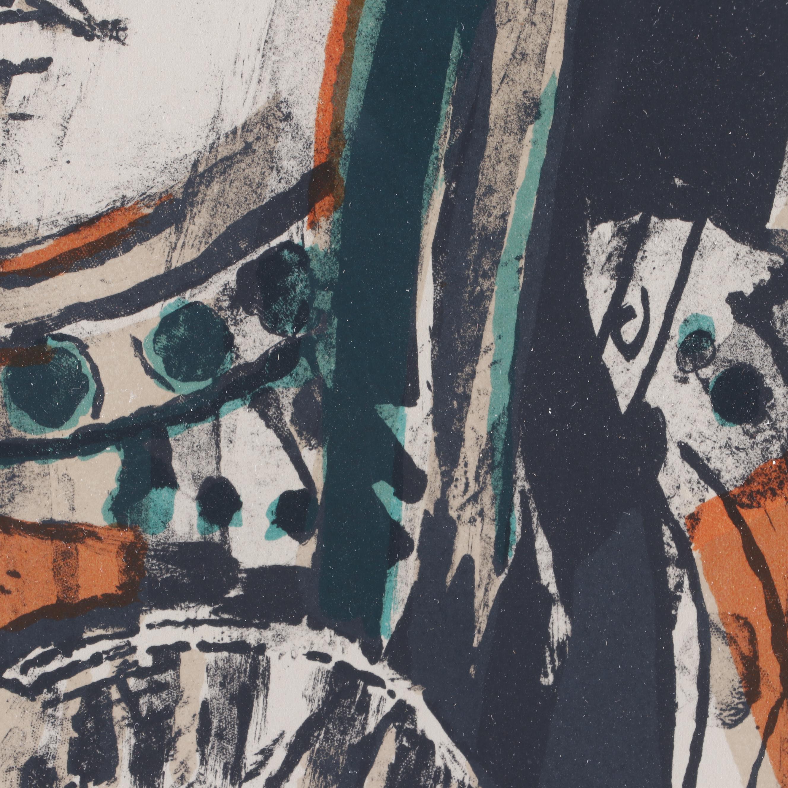 Françoise Gilot Lithograph "Little Girl with Owl"