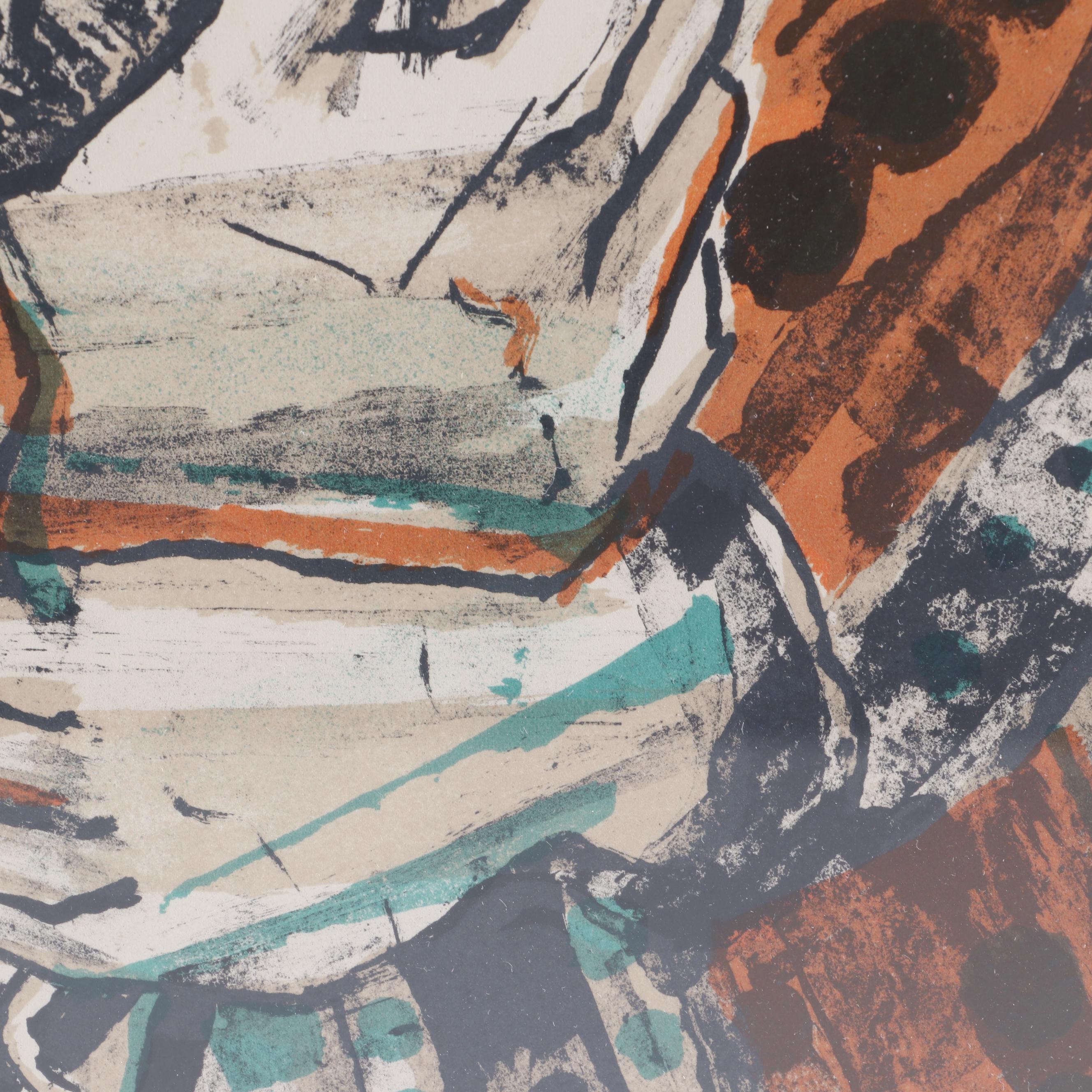 Françoise Gilot Lithograph "Little Girl with Owl"