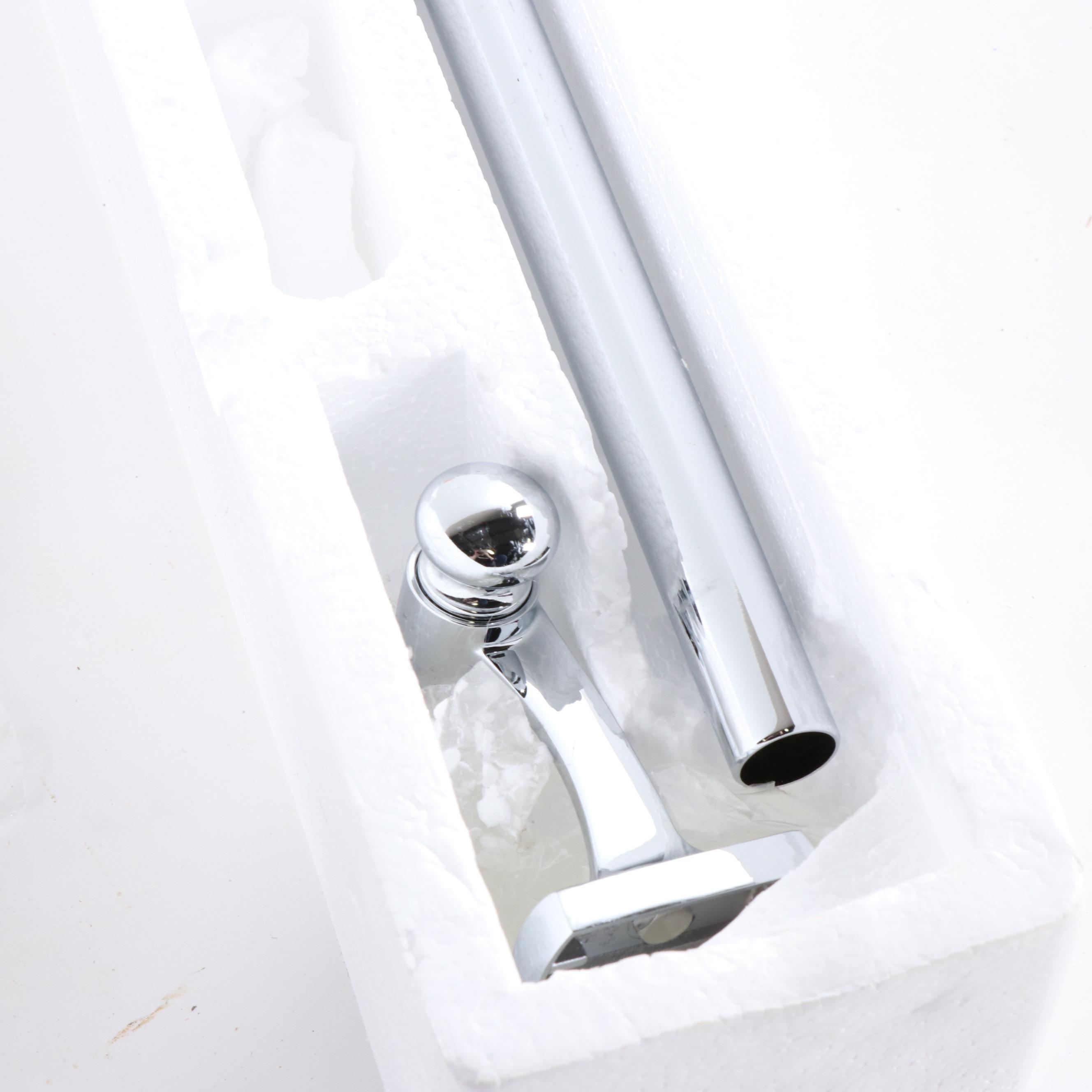 Restoration Hardware Polished Chrome Finish Towel Bars, Shelves and Shower Wand