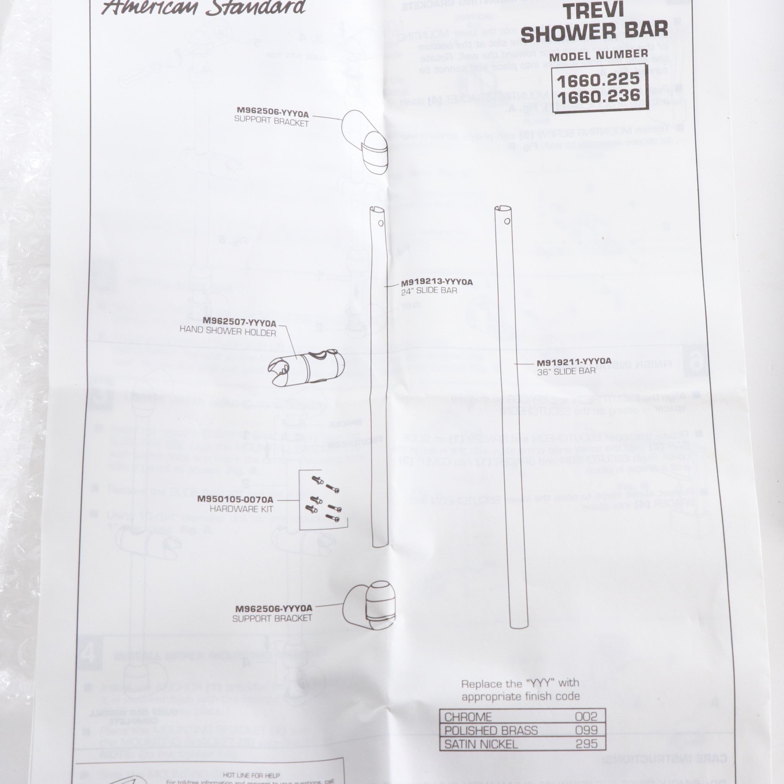 Restoration Hardware Polished Chrome Finish Towel Bars, Shelves and Shower Wand