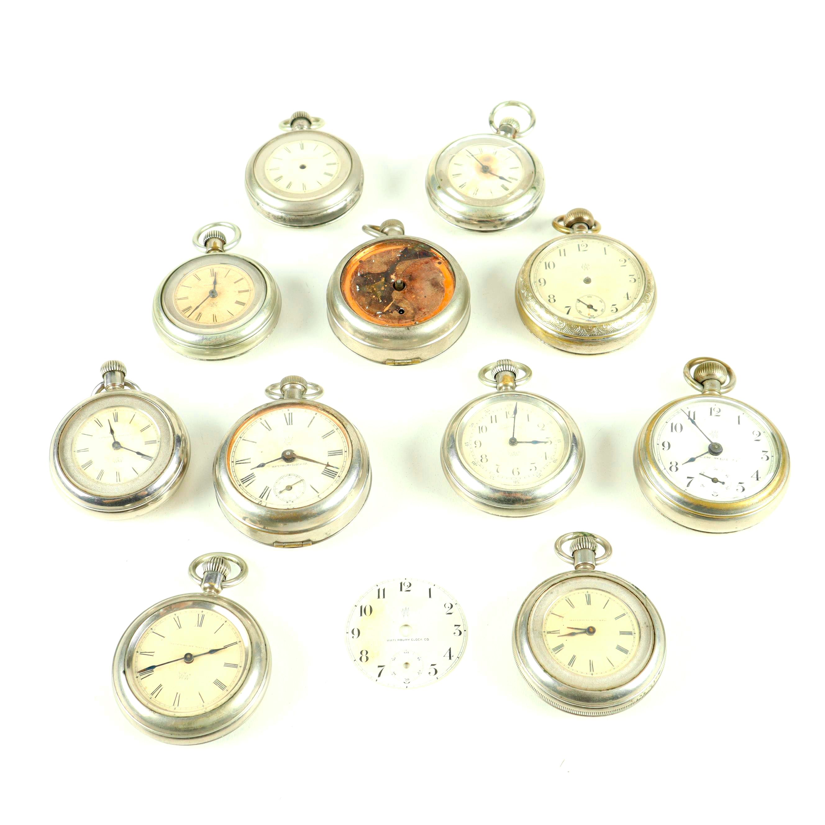 Antique Waterbury Clock Co. Pocket Watches