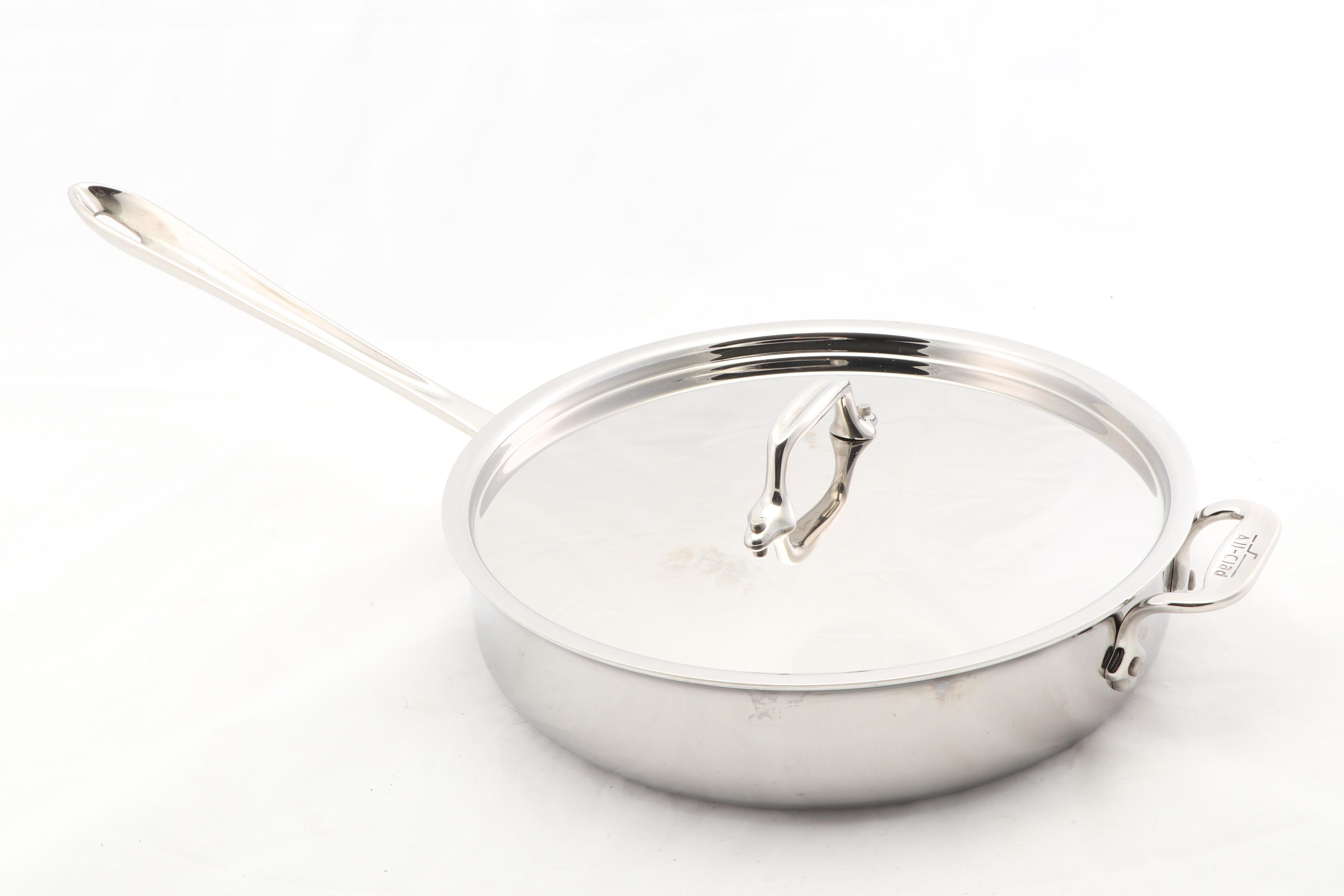 All-Clad Stainless Aluminum 10" Petite Braiser and 3 Qt Saute Pan