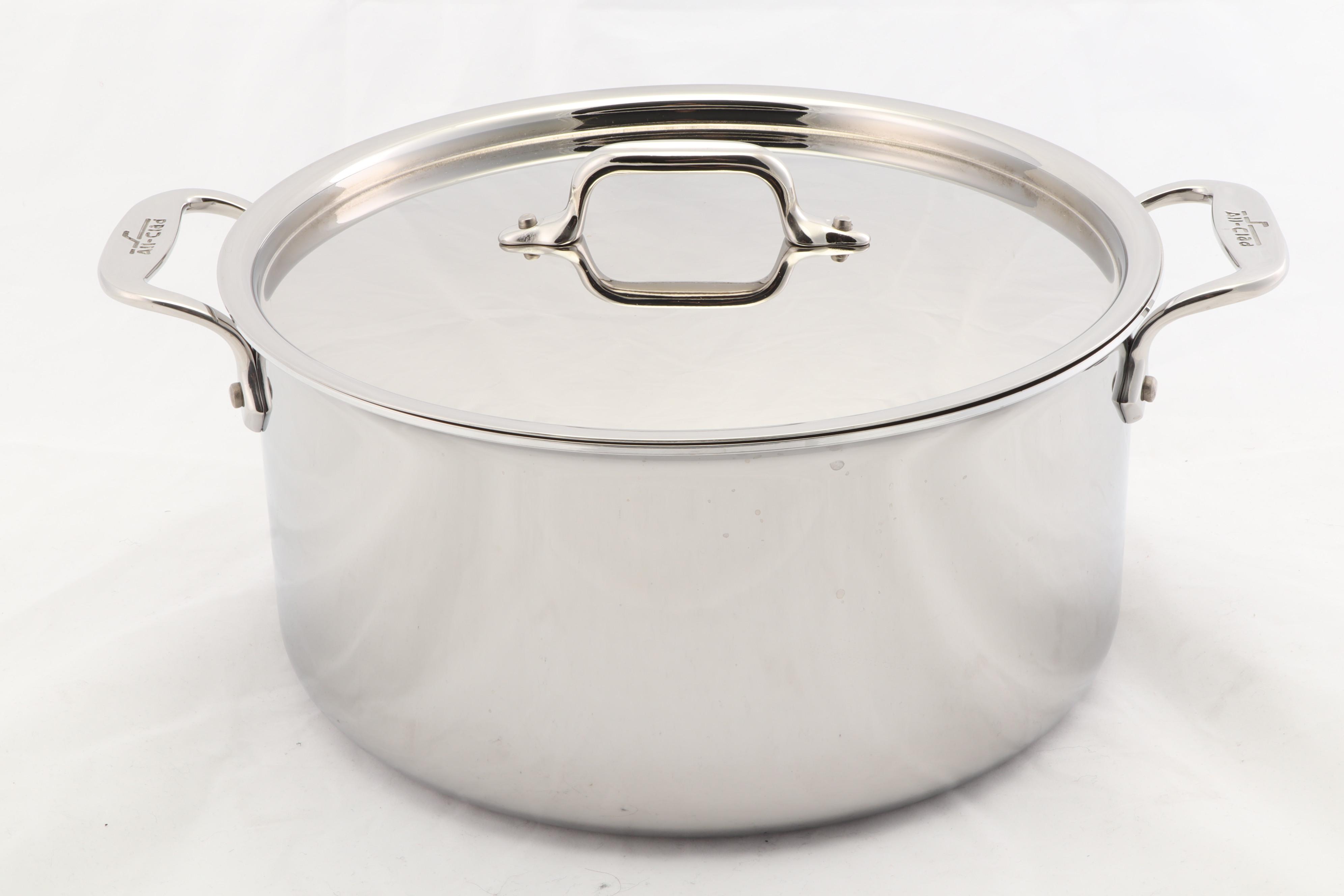 All-Clad Stainless Steel 5.5 Quart Dutch Oven and 8 Quart Stock Pot in Box