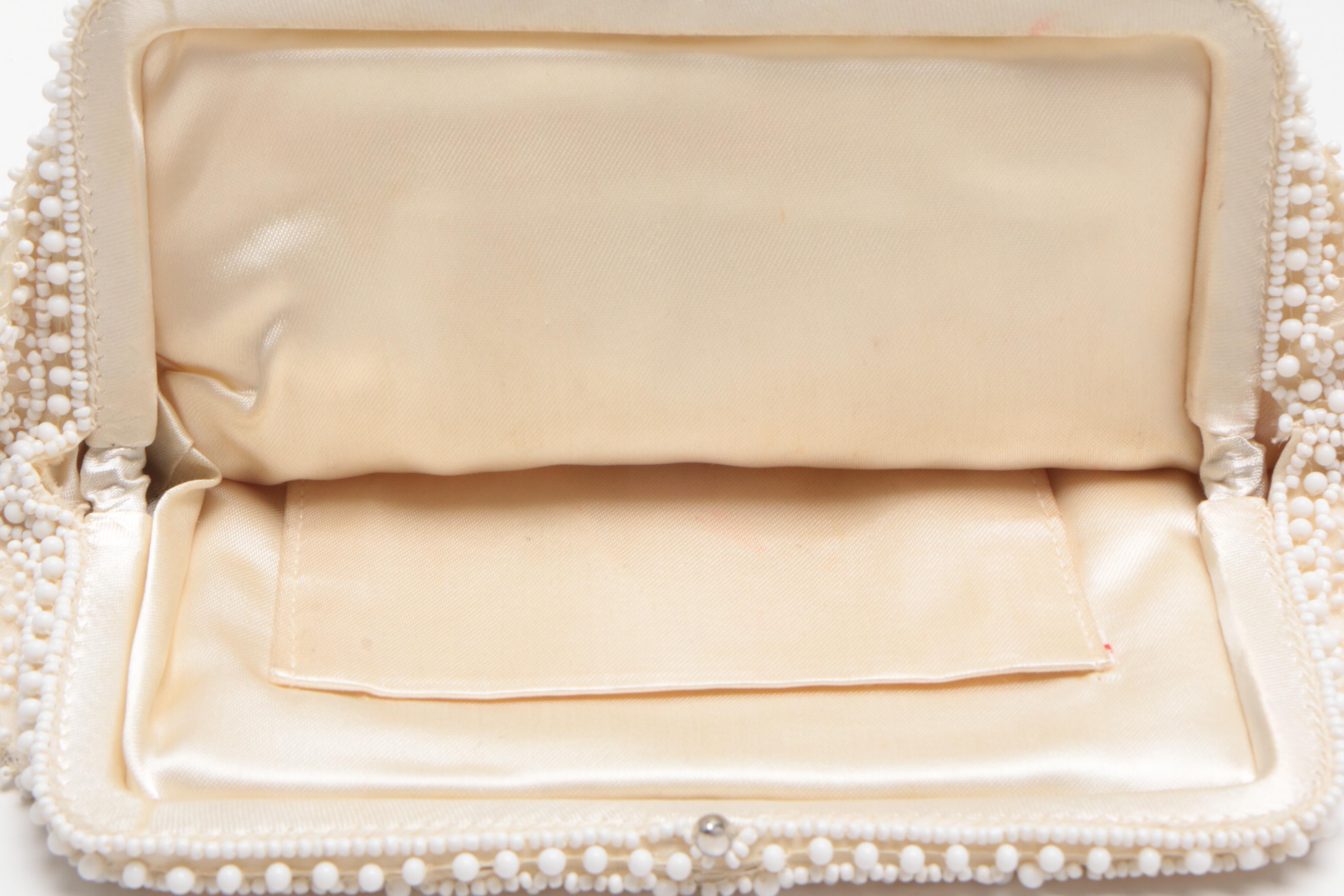 Manon Black Alligator Handbag with Evening Bags and Clutches, Vintage