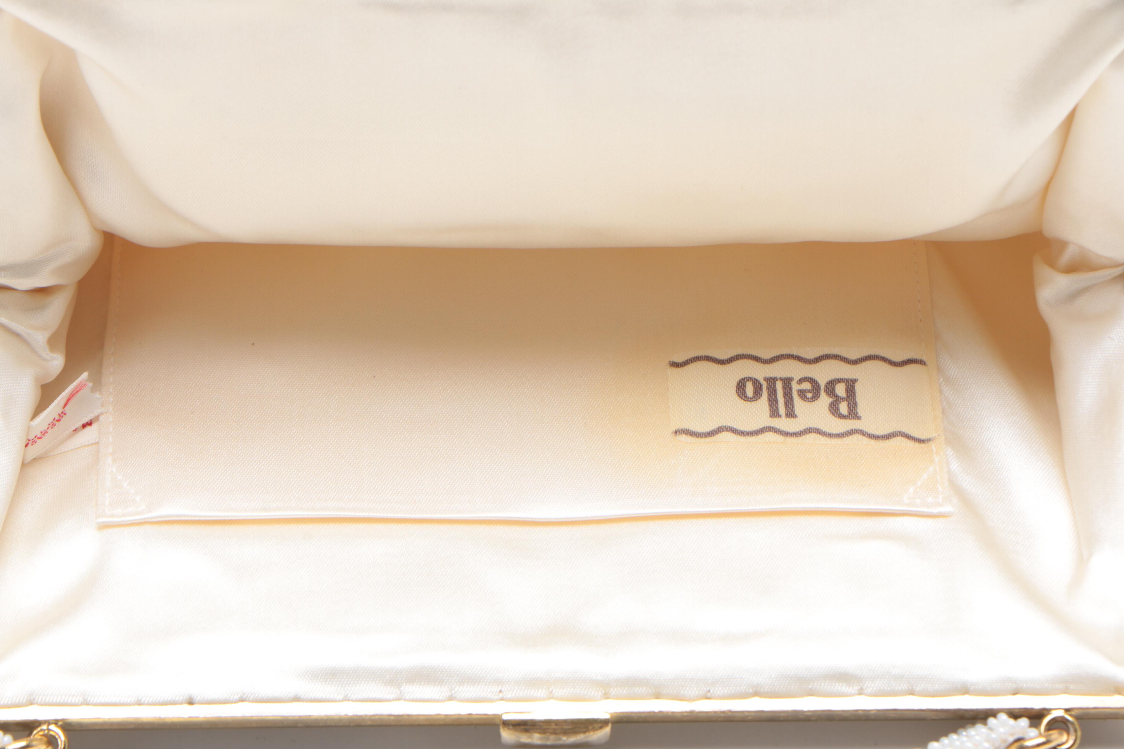 Manon Black Alligator Handbag with Evening Bags and Clutches, Vintage