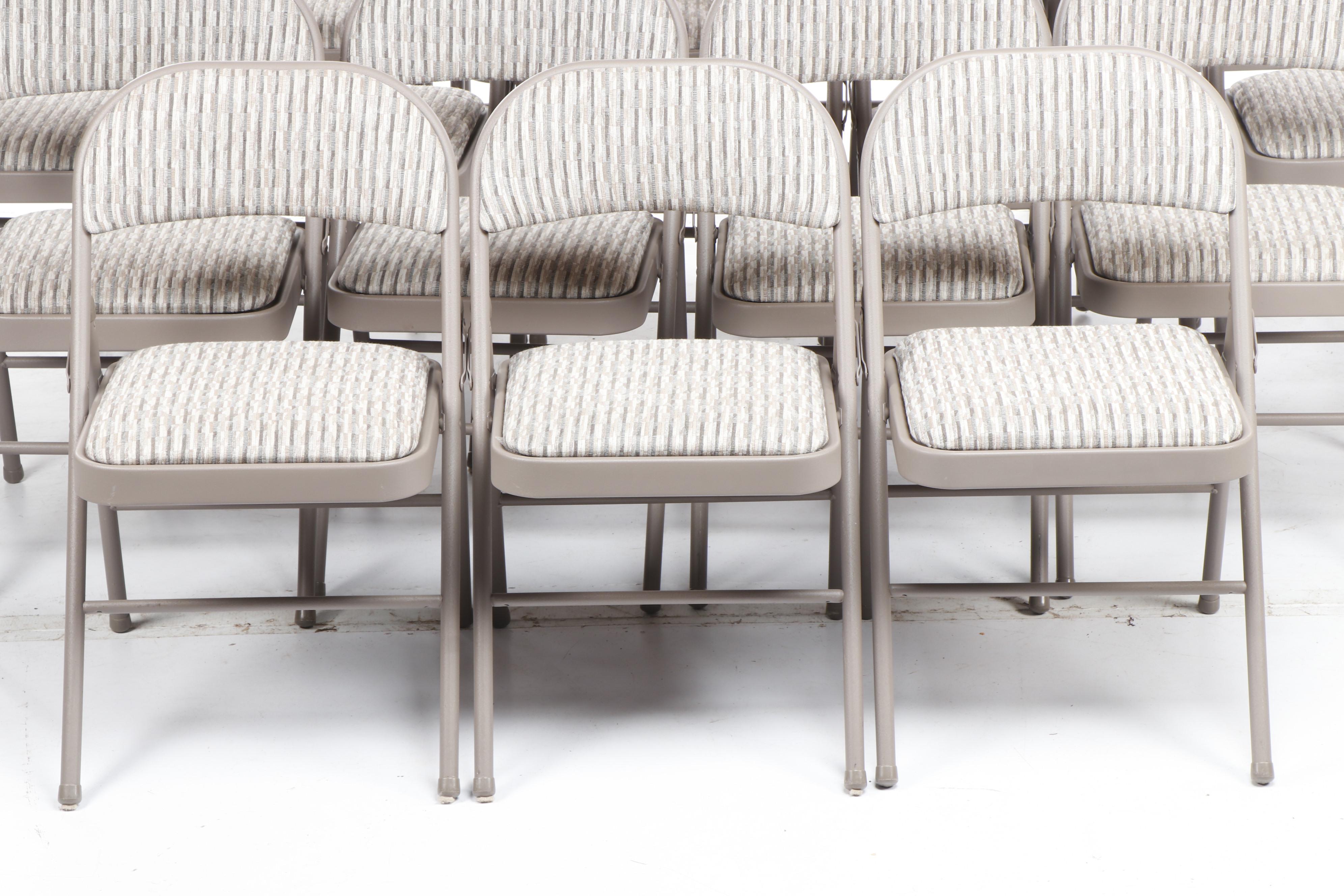 Samsonite "Chicory Cabin" Padded Folding Chairs, Set of 18