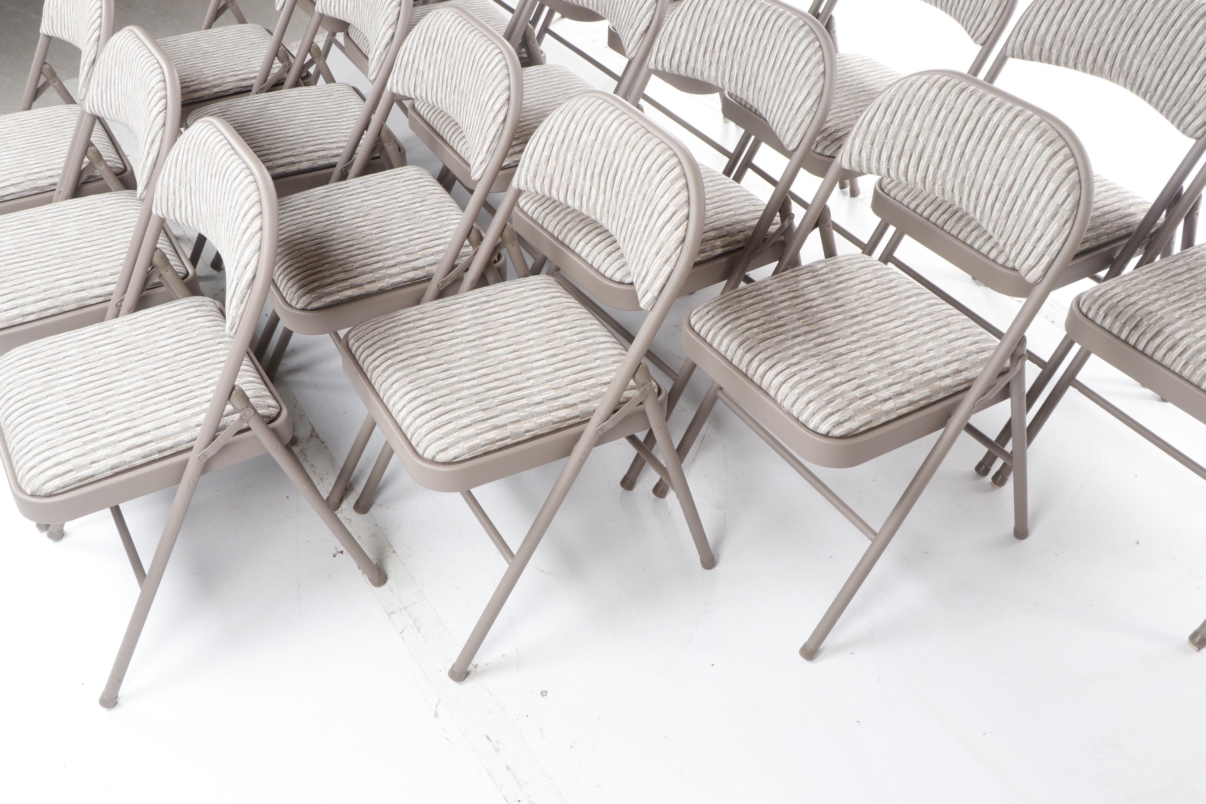 Samsonite "Chicory Cabin" Padded Folding Chairs, Set of 18