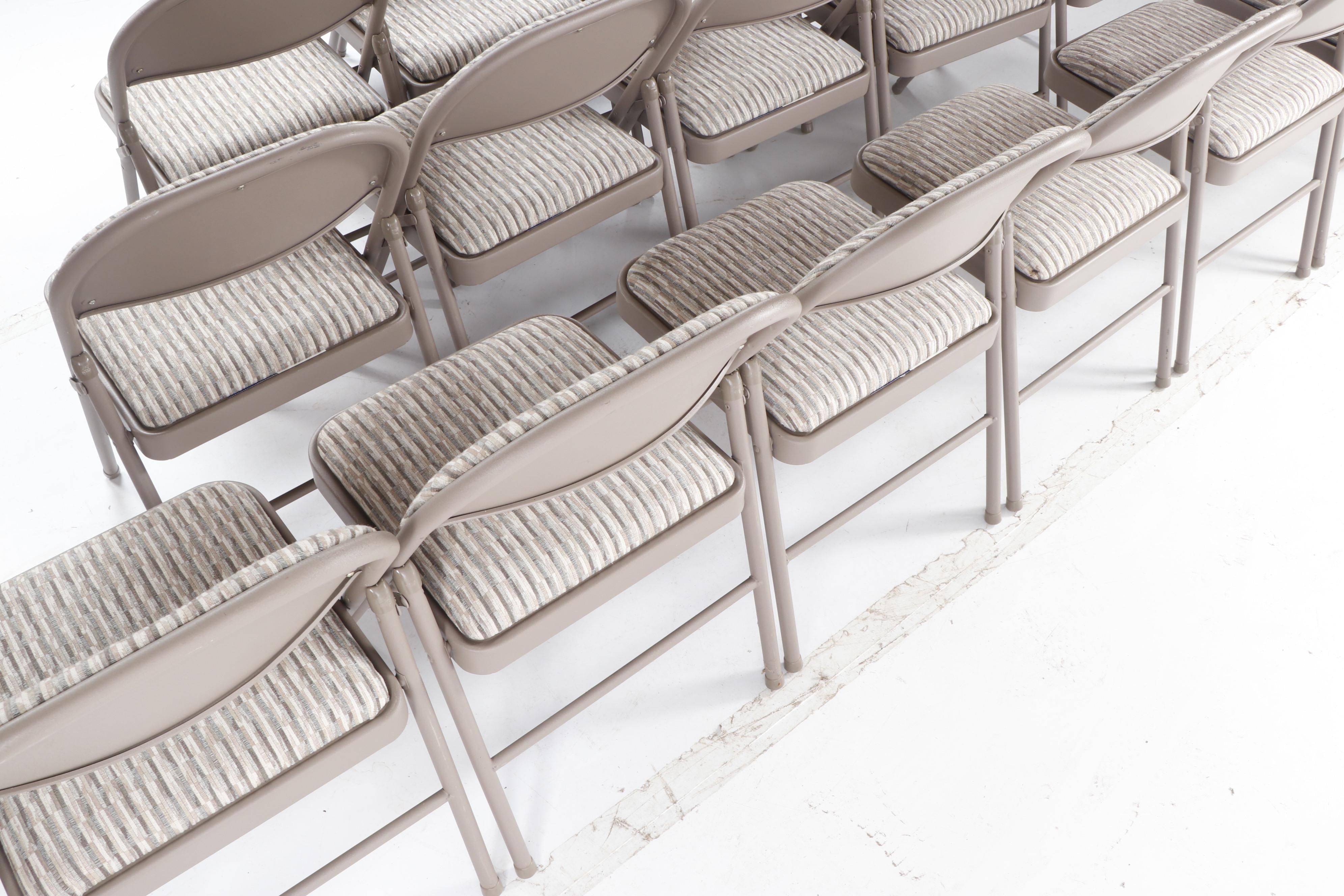 Samsonite "Chicory Cabin" Padded Folding Chairs, Set of 18