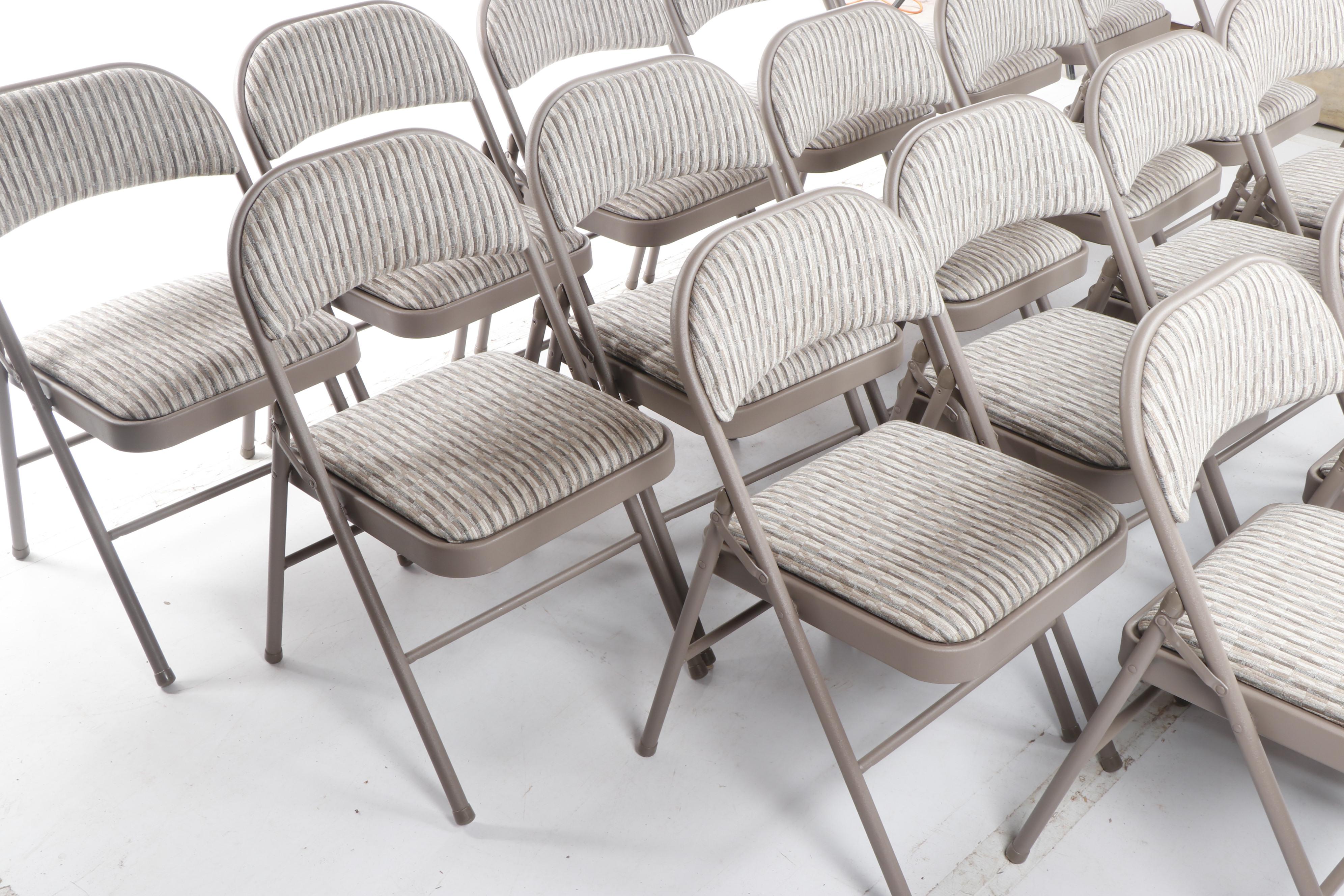 Samsonite "Chicory Cabin" Padded Folding Chairs, Set of 18