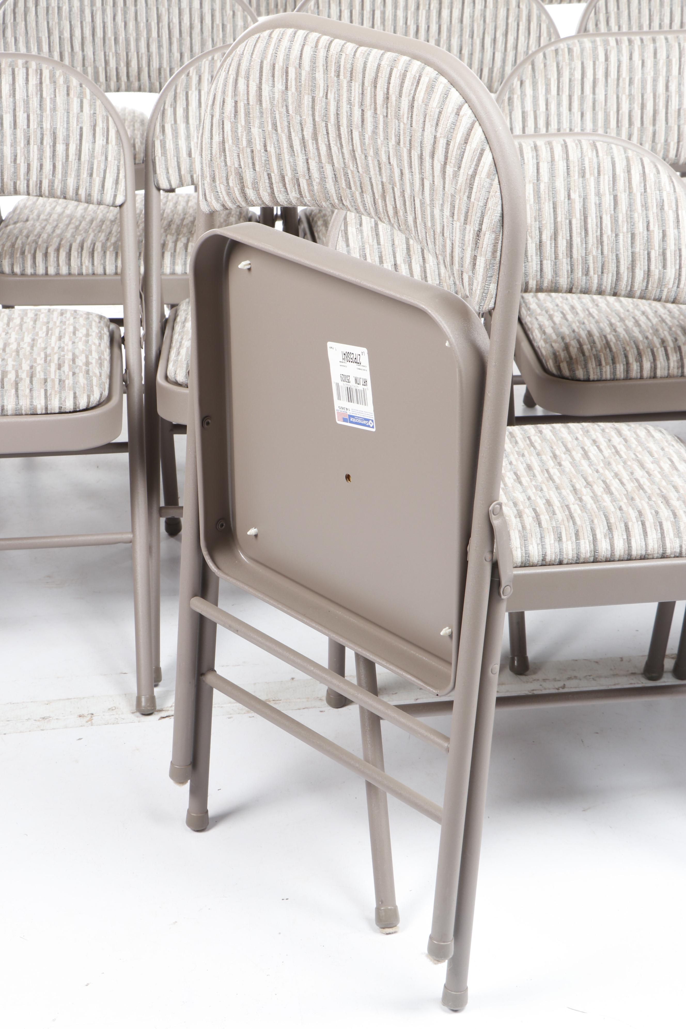 Samsonite "Chicory Cabin" Padded Folding Chairs, Set of 18