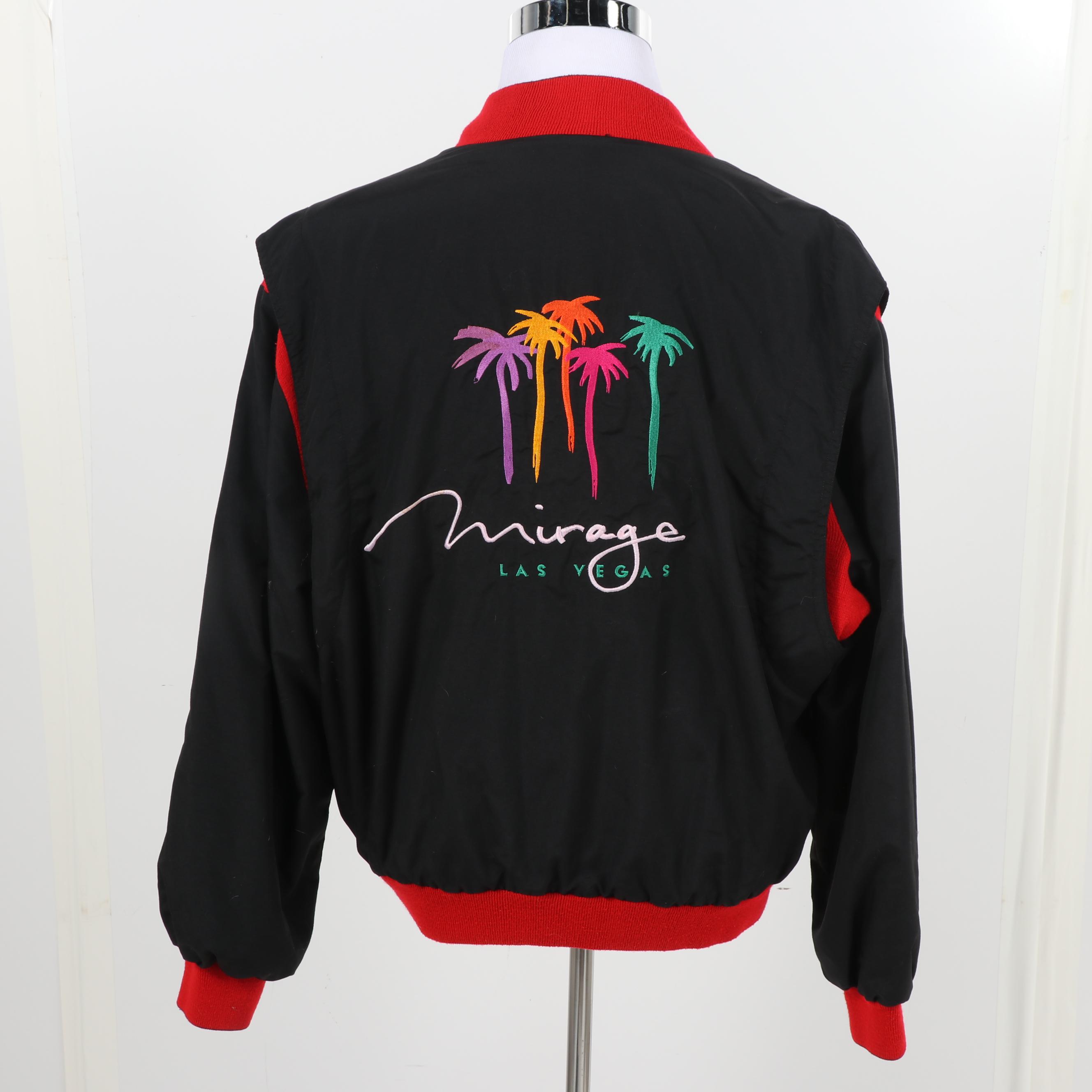 Men's “Douglas vs Holyfield” Mirage Las Vegas Bomber Jacket, 1990