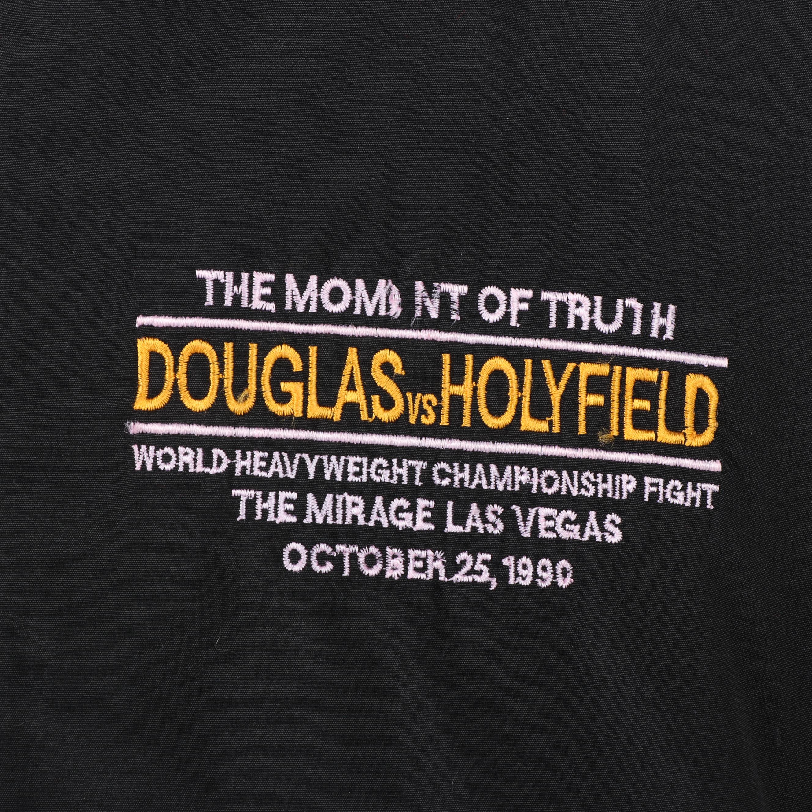 Men's “Douglas vs Holyfield” Mirage Las Vegas Bomber Jacket, 1990