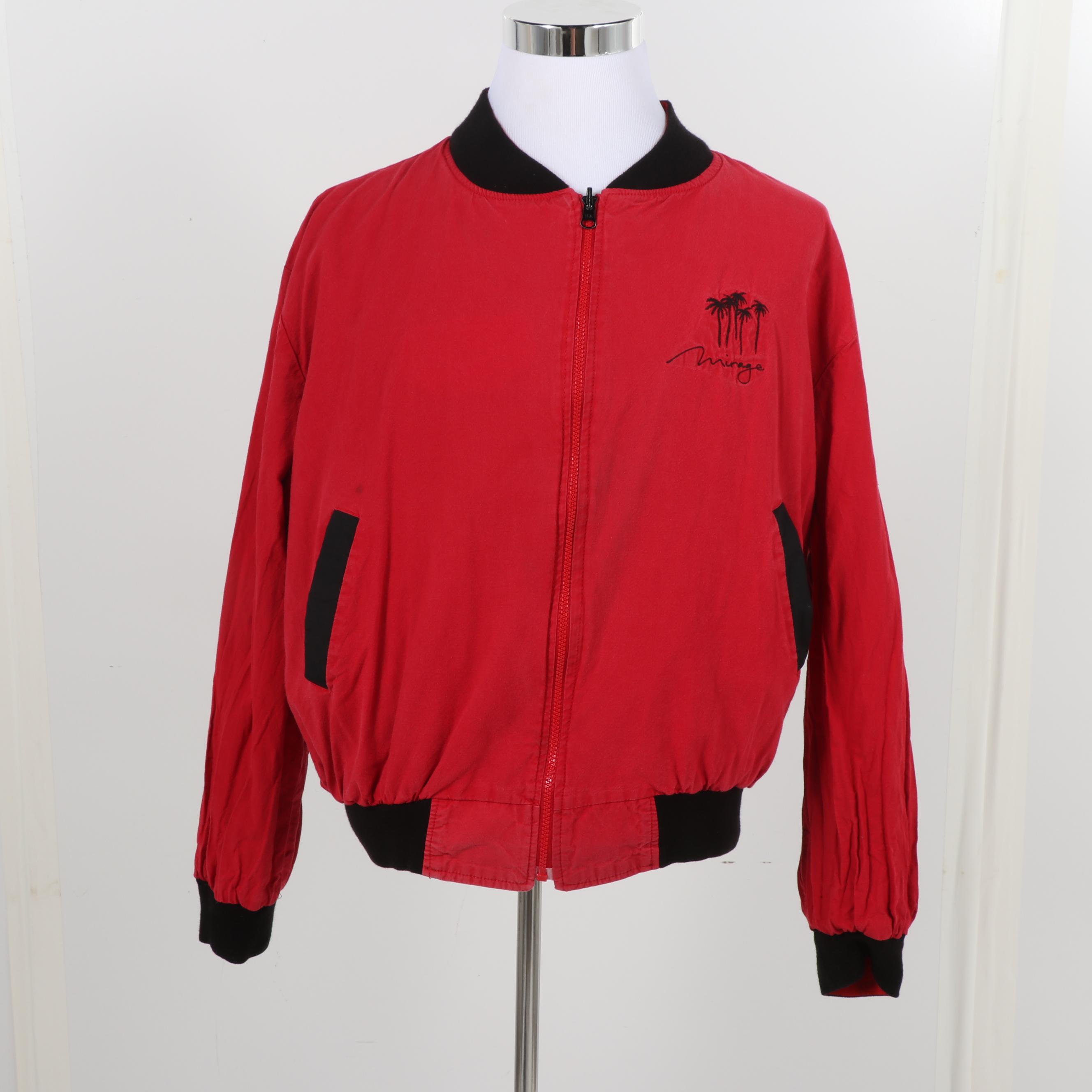 Men's “Douglas vs Holyfield” Mirage Las Vegas Bomber Jacket, 1990