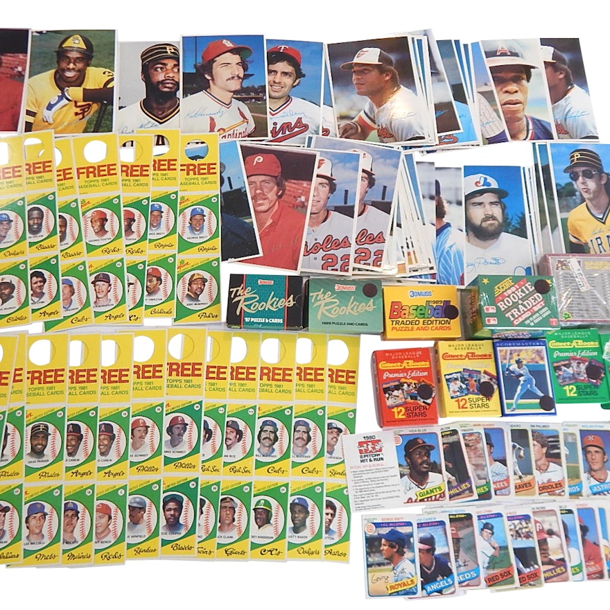 Collection of Baseball Sets from 1980s