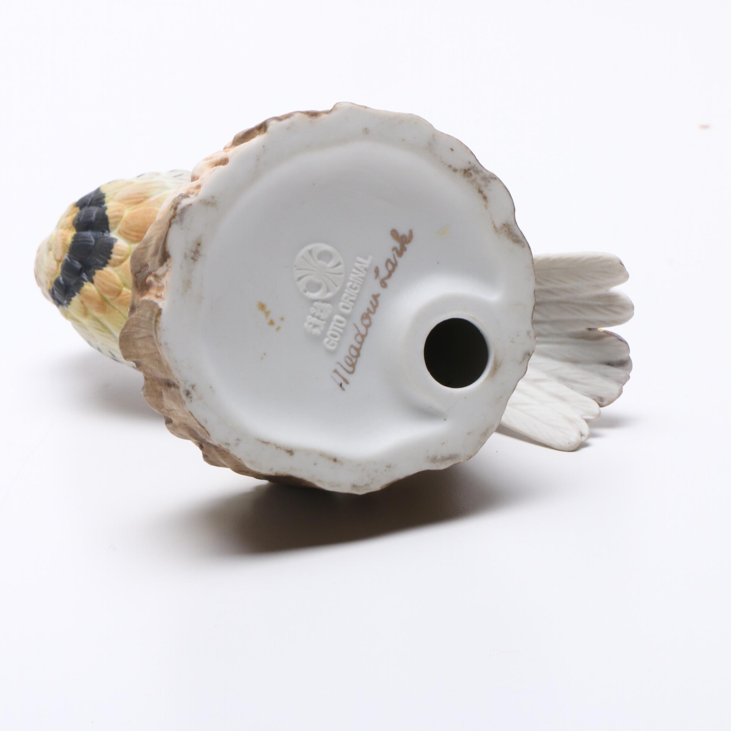 Noritake Horse, Hachiro Goto "Meadow Lark" and Ceramic Dog, Mid Century