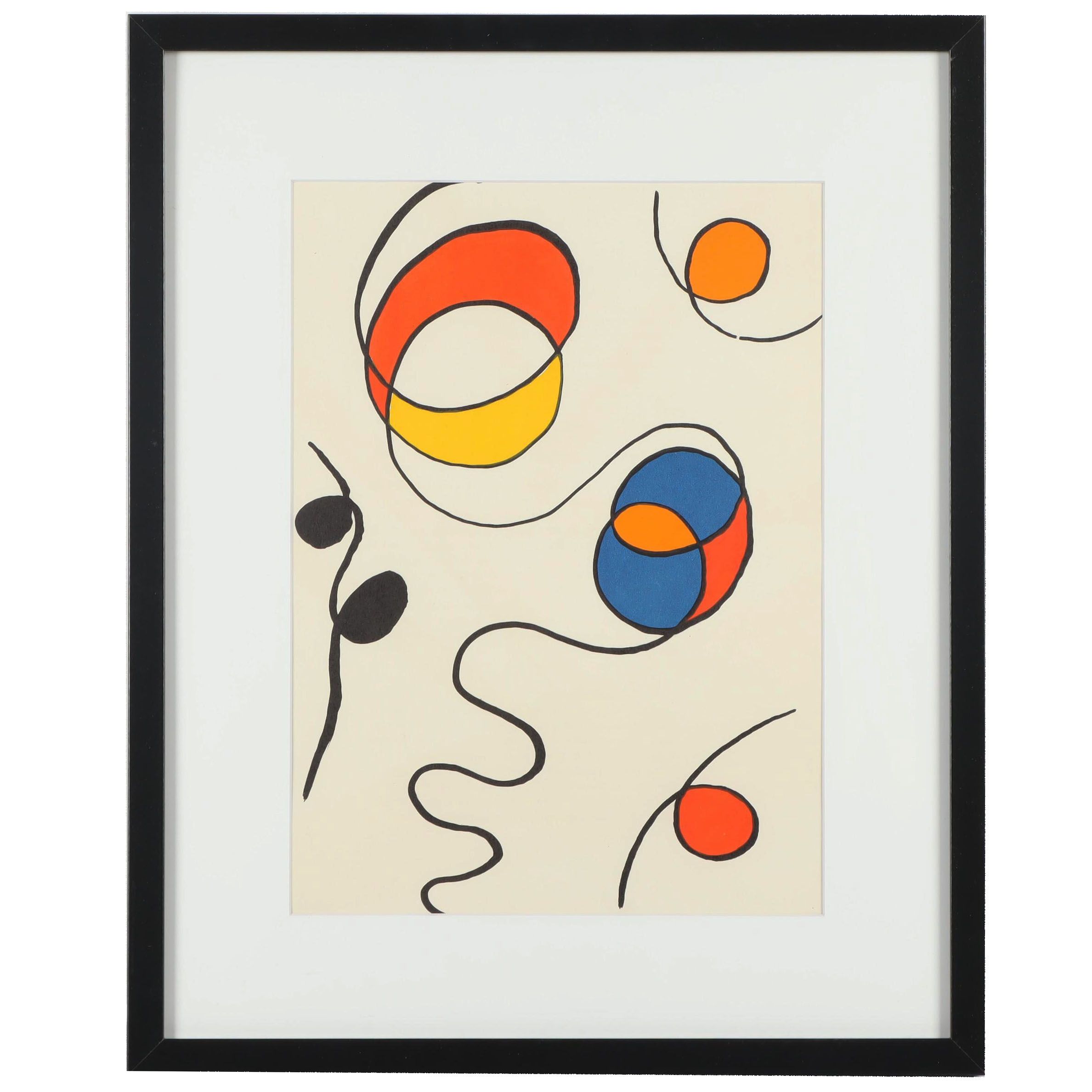 Alexander Calder Color Lithograph for "Derriere le Miroir"