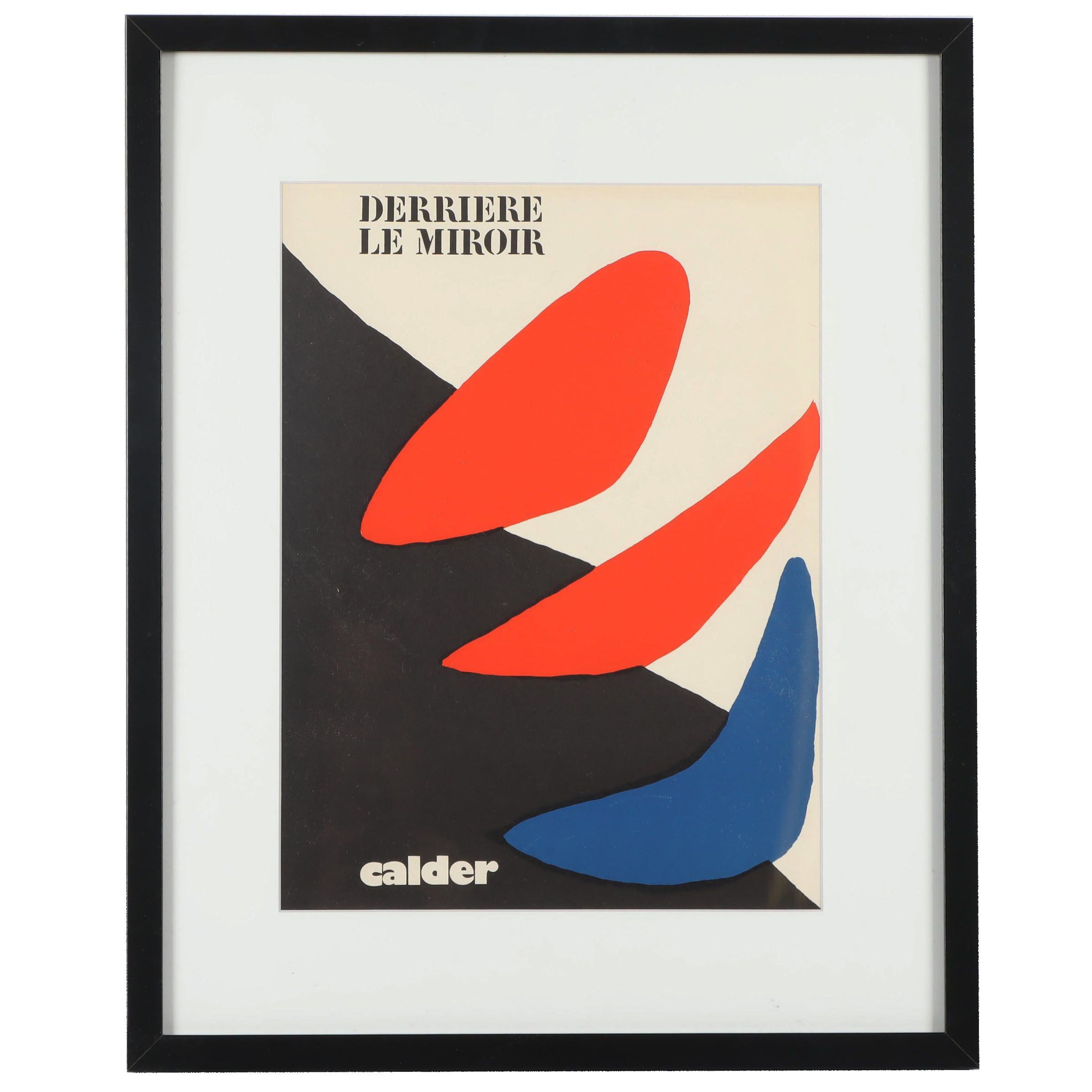 Alexander Calder Color Lithograph for the Cover of "Derriere le Miroir"