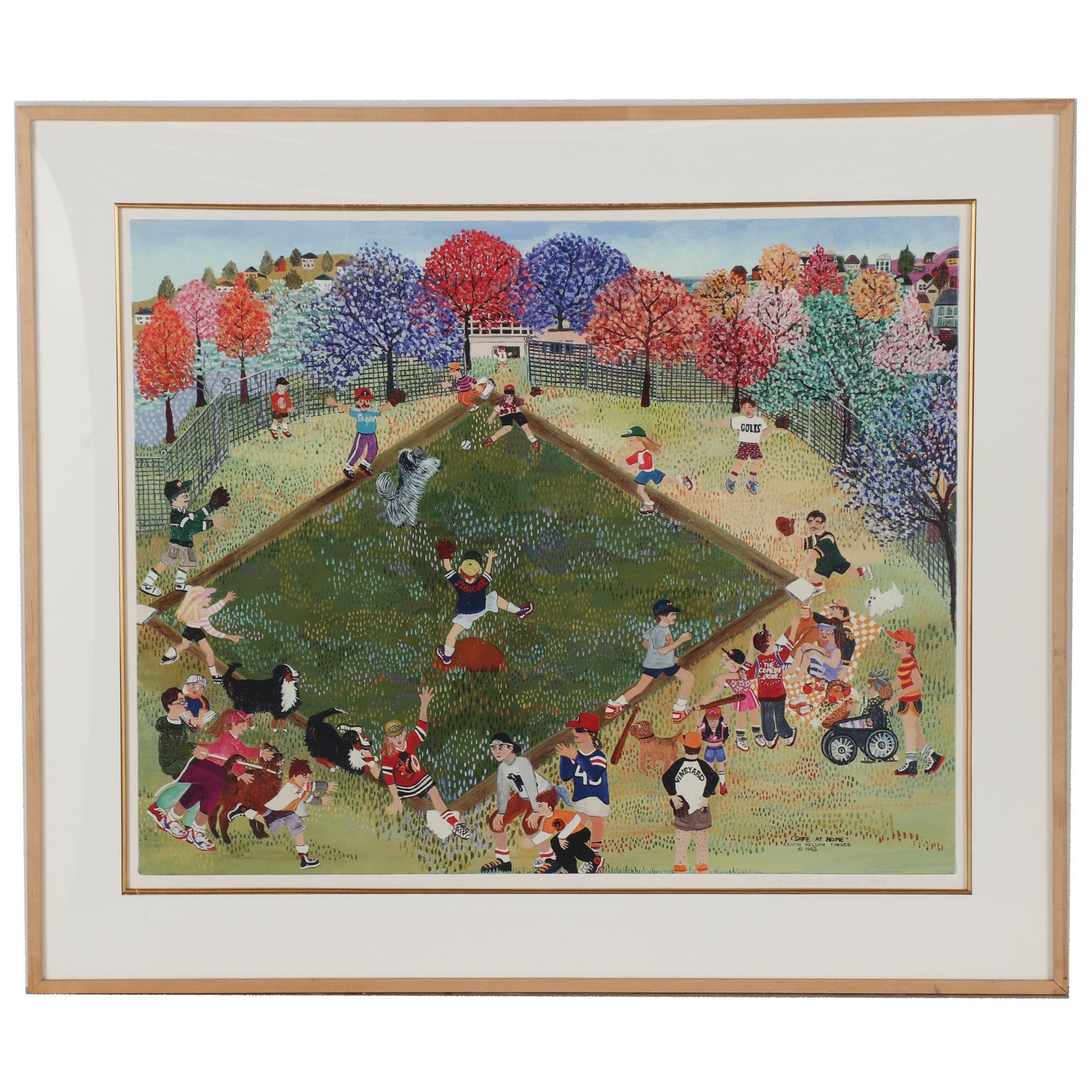 Kristin Nelson Giclée "Safe at Home", 2002