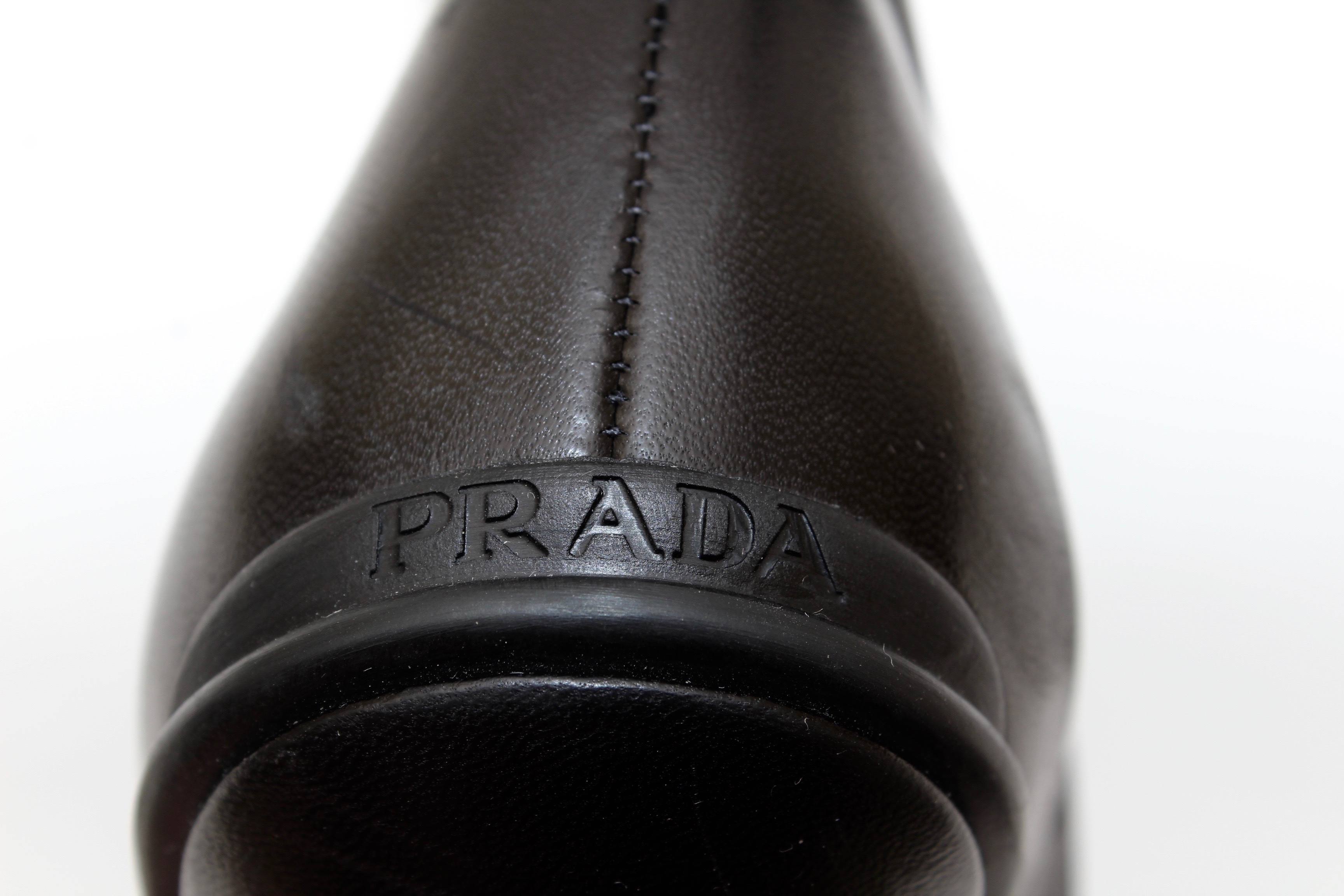 Prada and Isaac Mizrahi Black Leather and Suede Booties